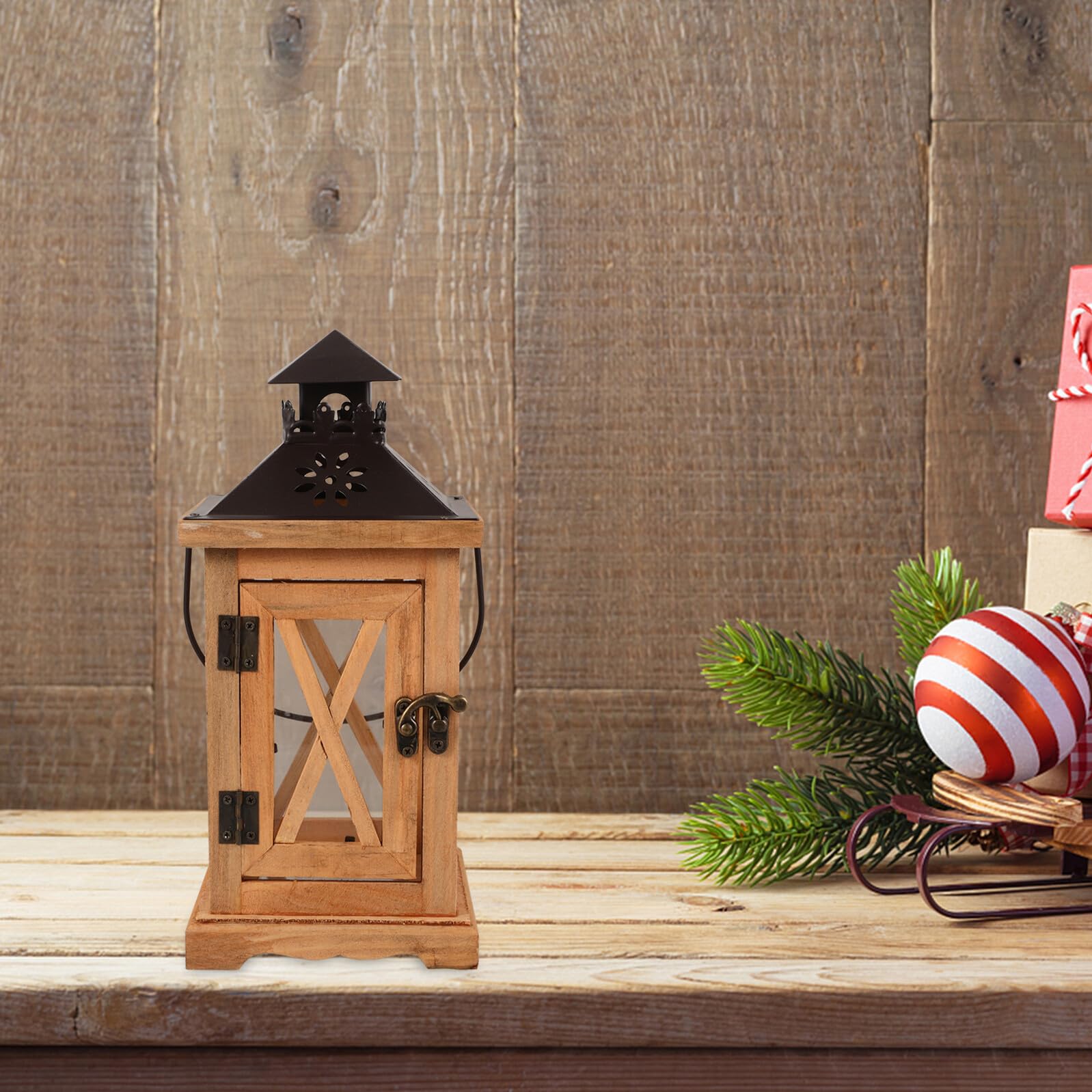 TOYANDONA Rustikale Teelichthalter Kerzenlaterne Retro Dekoration für Wohnzimmer Hochzeitsdeko Langlebiger Kerzenhalter