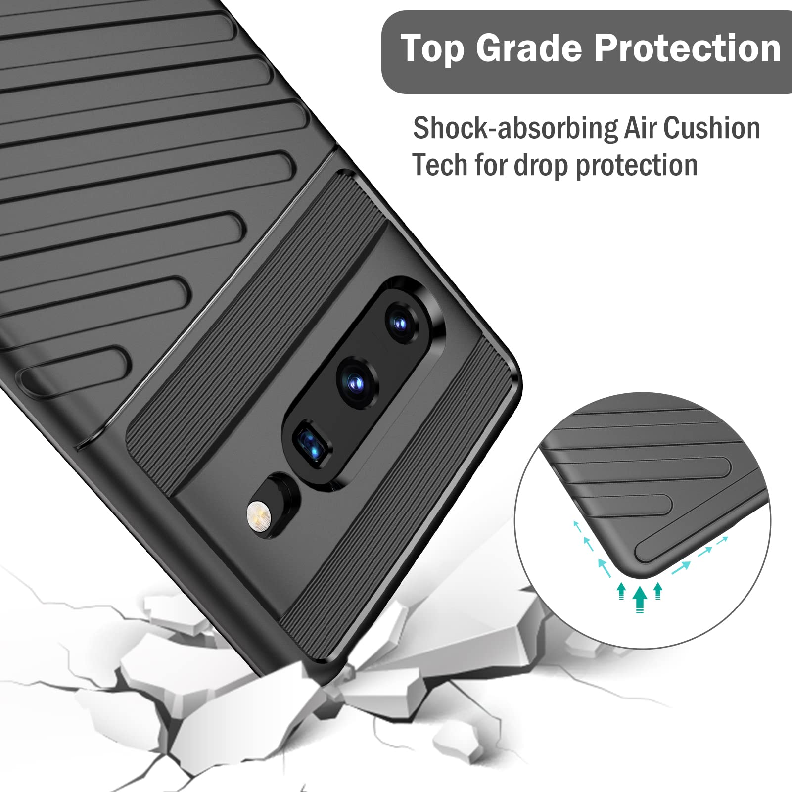 Custodia impermeabile per Google Pixel 7 Pro, resistente alla polvere e alla neve, IP68 custodia protettiva