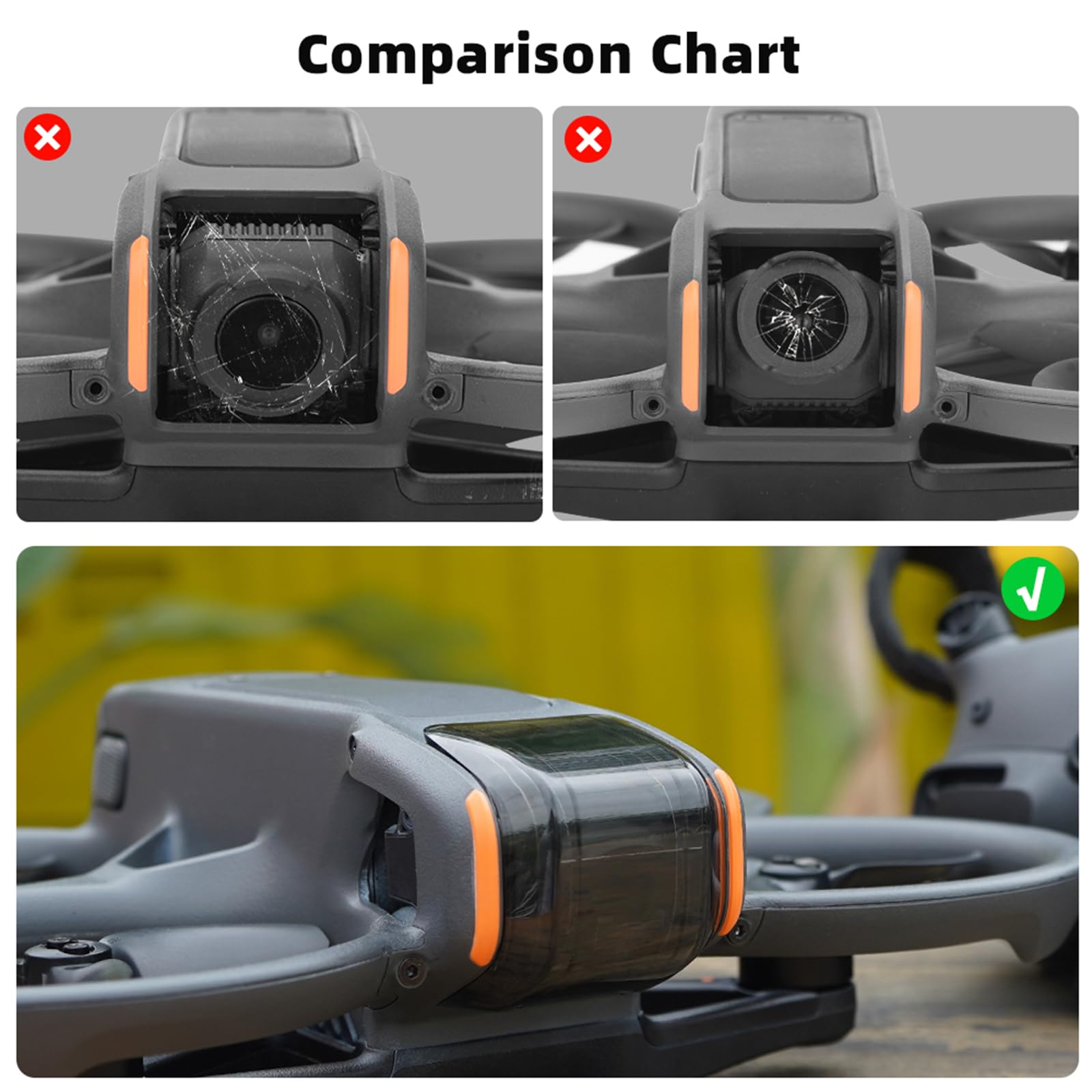 Parachoques Protector De Lente De Aleación De Aluminio Para DJI Avata – Protege El Cardán Y La Cámara