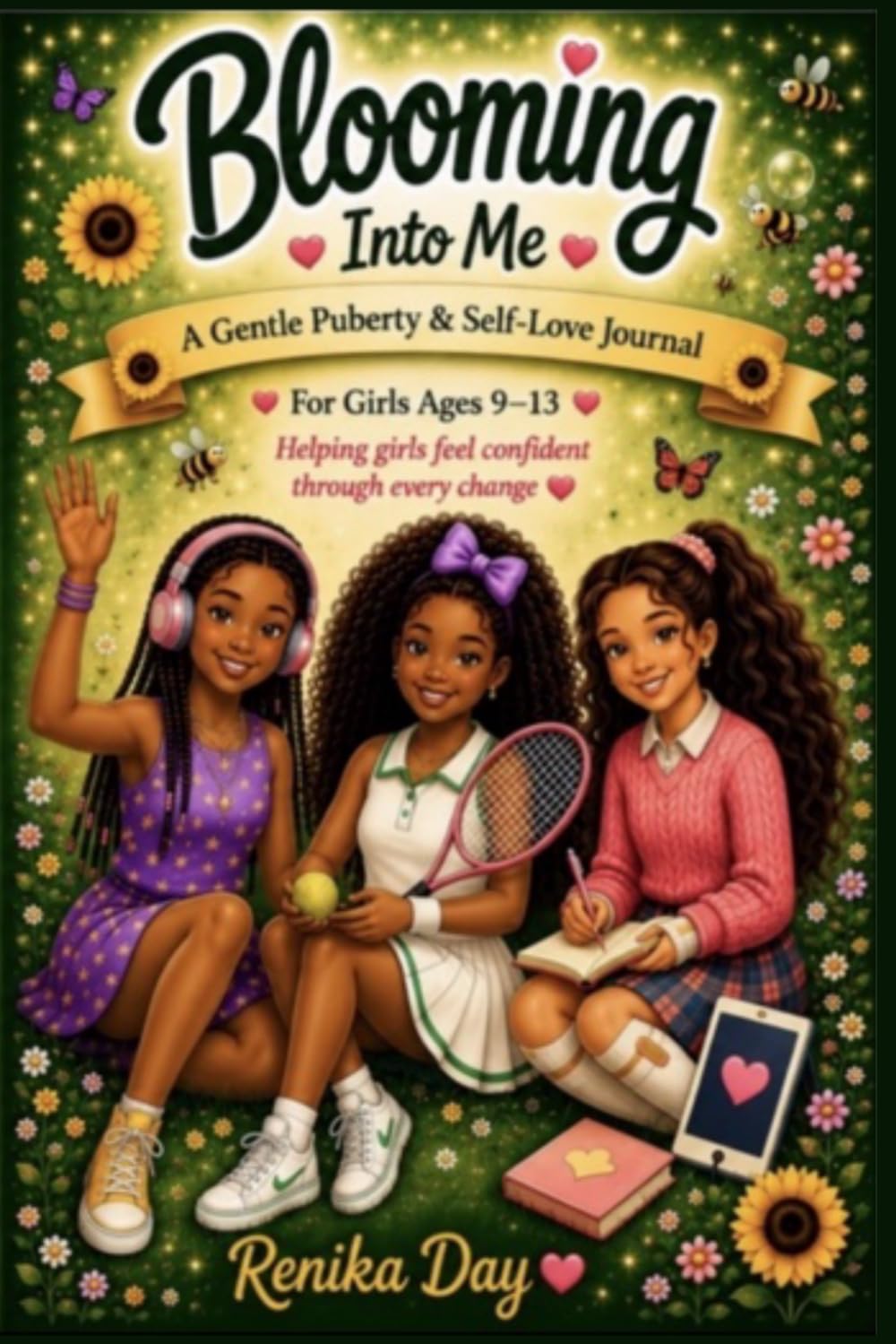 Blooming Into Me: A Gentle Puberty & Self Love Journal For Girls Ages 9-13
