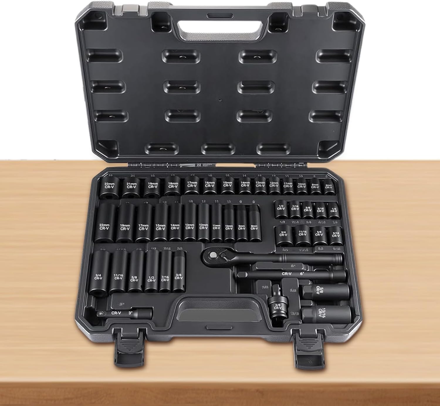 3/8 Socket Set, 72 Teeth Mechanic Tool Kit,Mechanic Socket Set | for Auto Repair Vehicle Maintenance Industrial Home Motorcycle Plumbing Work