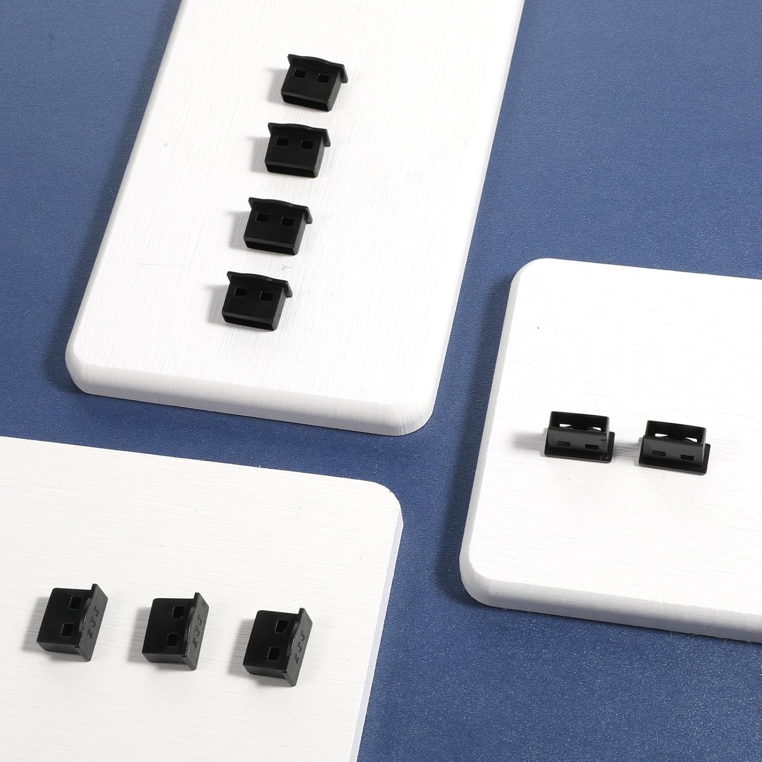 USB Cover Cap, 10 Pcs USBA Dust Cap Plugs, USB Port Cover Anti Dust Plugs, Black USB-Type-A Dustplugs Stopper Protector, Plug Caps for USBA Female Ports for Desktop PC Laptops