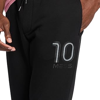 Messi Men's Lifestyle Fleece 10 Pant, Sweatpants with Drawstring, Comfortable Fit