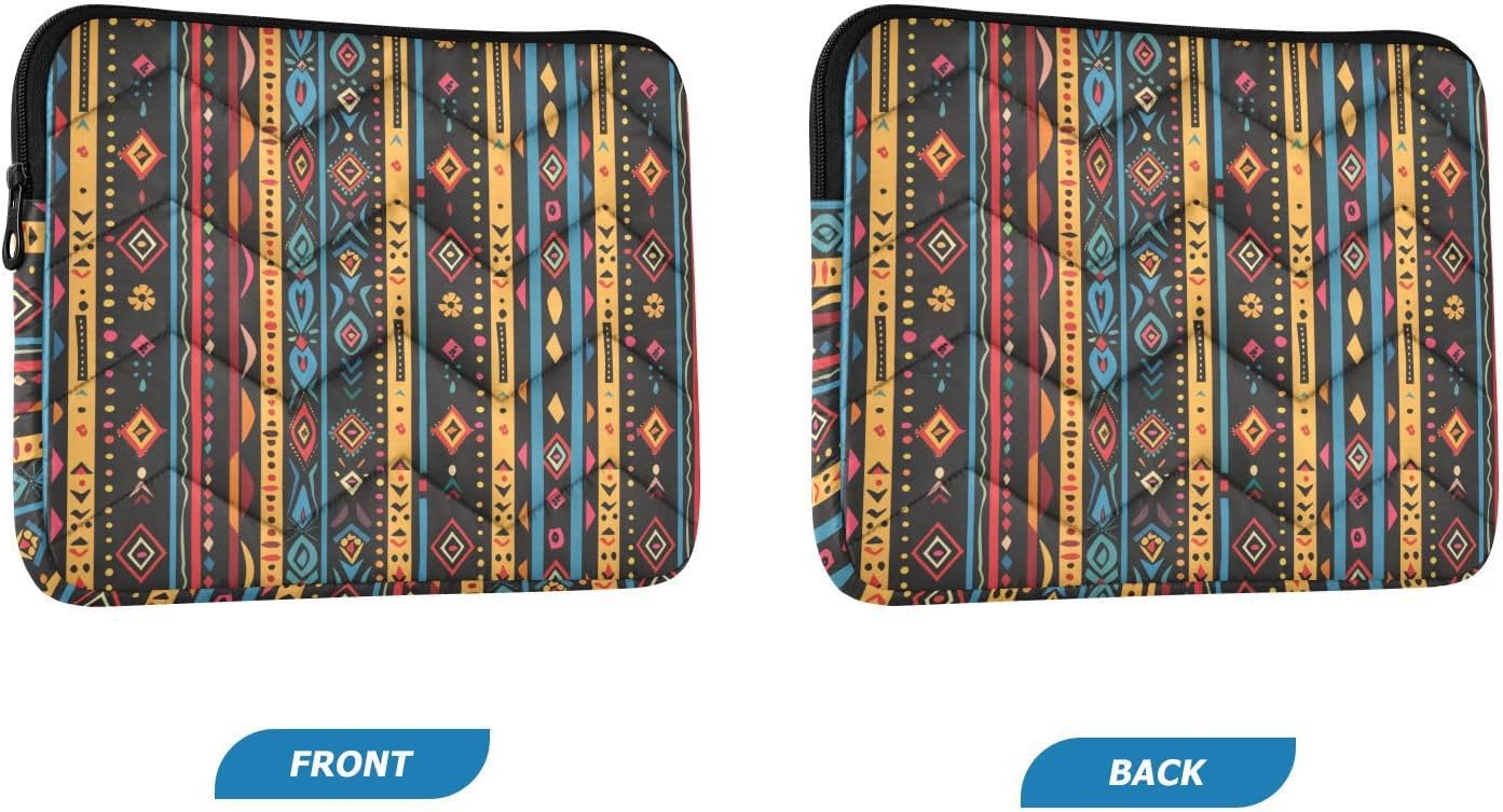 ALAZA Colorful Bohemian Stripe Laptop Sleeve Case 13, 13.3, 14 inch, Computer Cases for Pad Tablet, Waterproof Briefcase Bag image 2