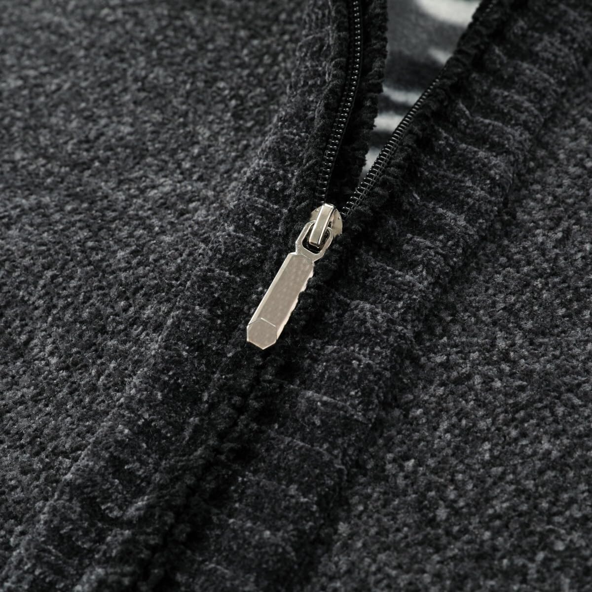 Allthemen Cardigan da Uomo Spesso con Collo Alto e Cerniera Lavorato a Maglia Sweater con Maniche Lunghe in Lana e Cotone