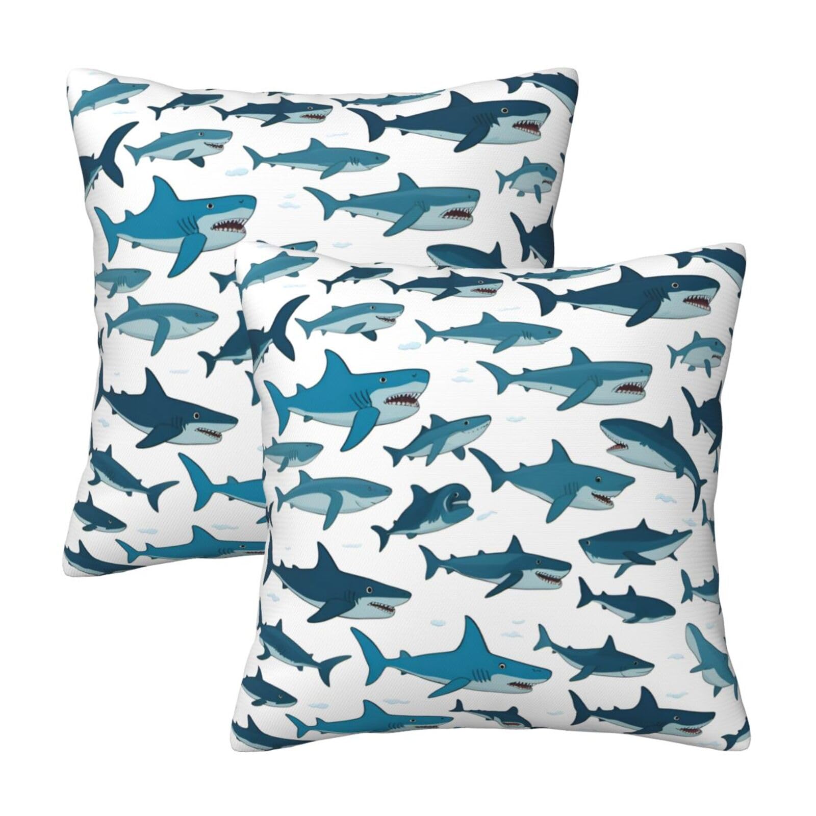 Housse de coussin requin pour canapé et décoration extérieure de terrasse