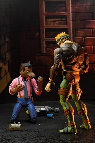 Miniatura 7 de Teenage Mutant Ninja Turtles Cartoon Series - Figura de acción de 7 pulgadas, paquete de 2 unidades, exclusivo - Rat King & Vernon