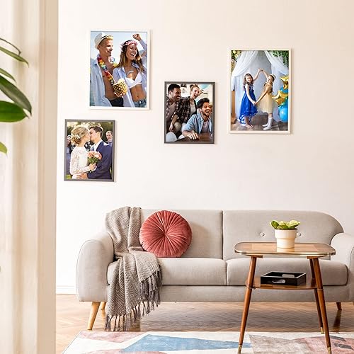 Miniatura 6 de 36 piezas en blanco de sublimación para marcos de fotos de 8.5 x 11 pulgadas, de doble cara, lienzos imprimibles de inyección de tinta, hojas de