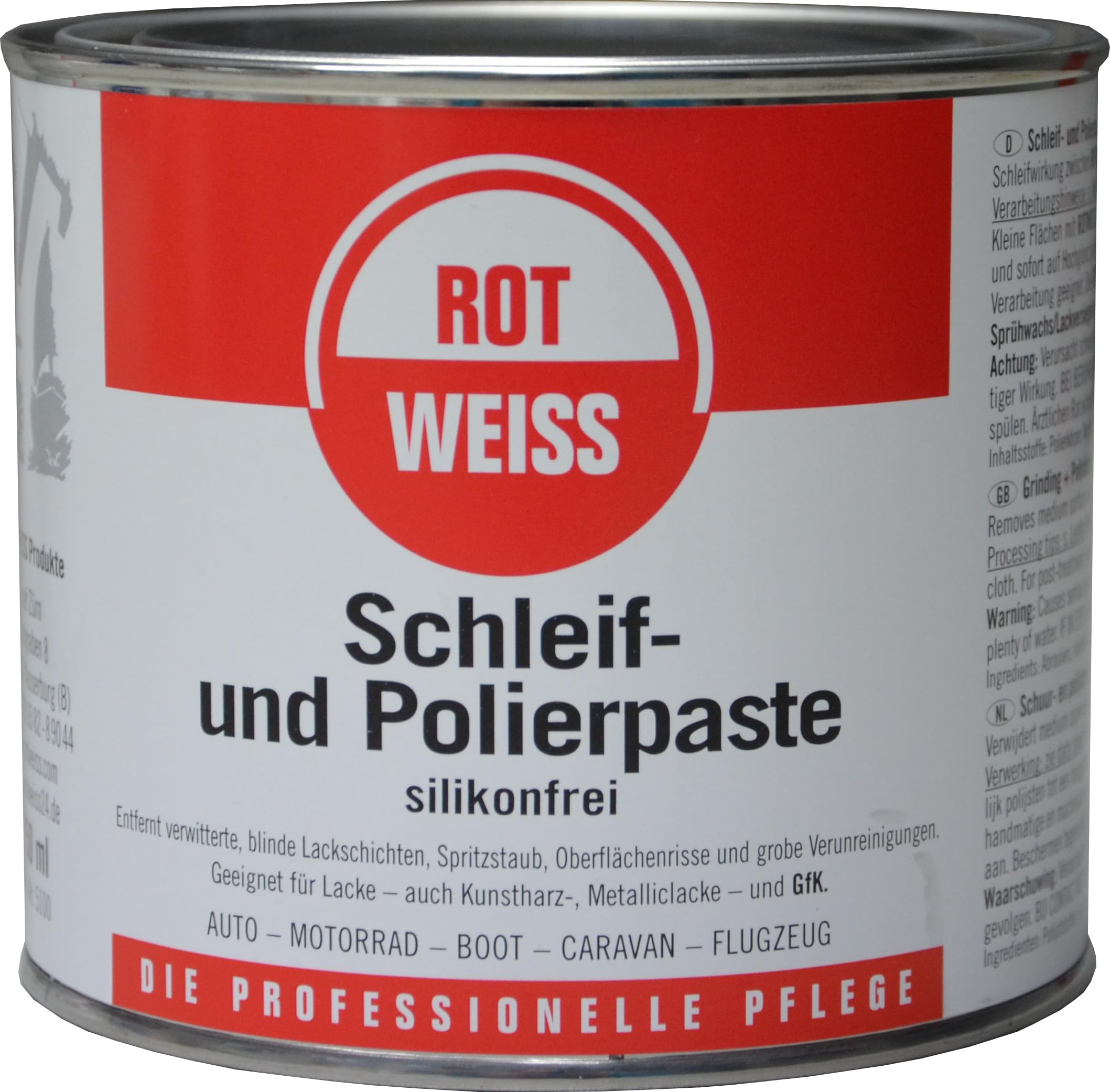 ROTWEISS 5100 Schleif- und Polierpaste 750ml