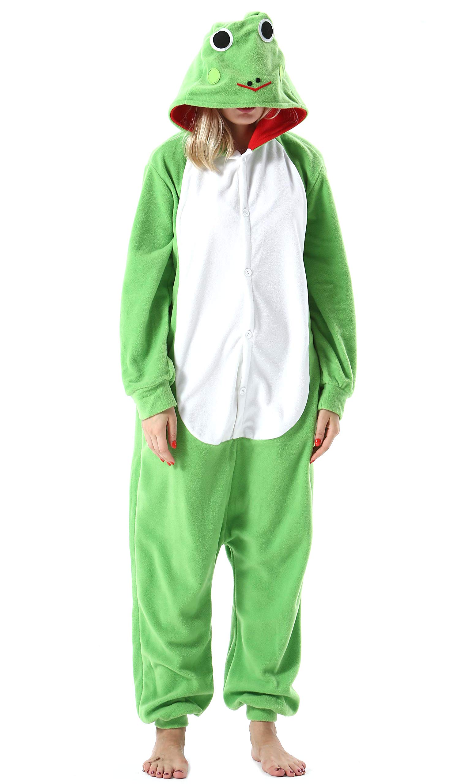 ULEEMARK Damen Herren Jumpsuit Onesie Tier Fasching Hallowee