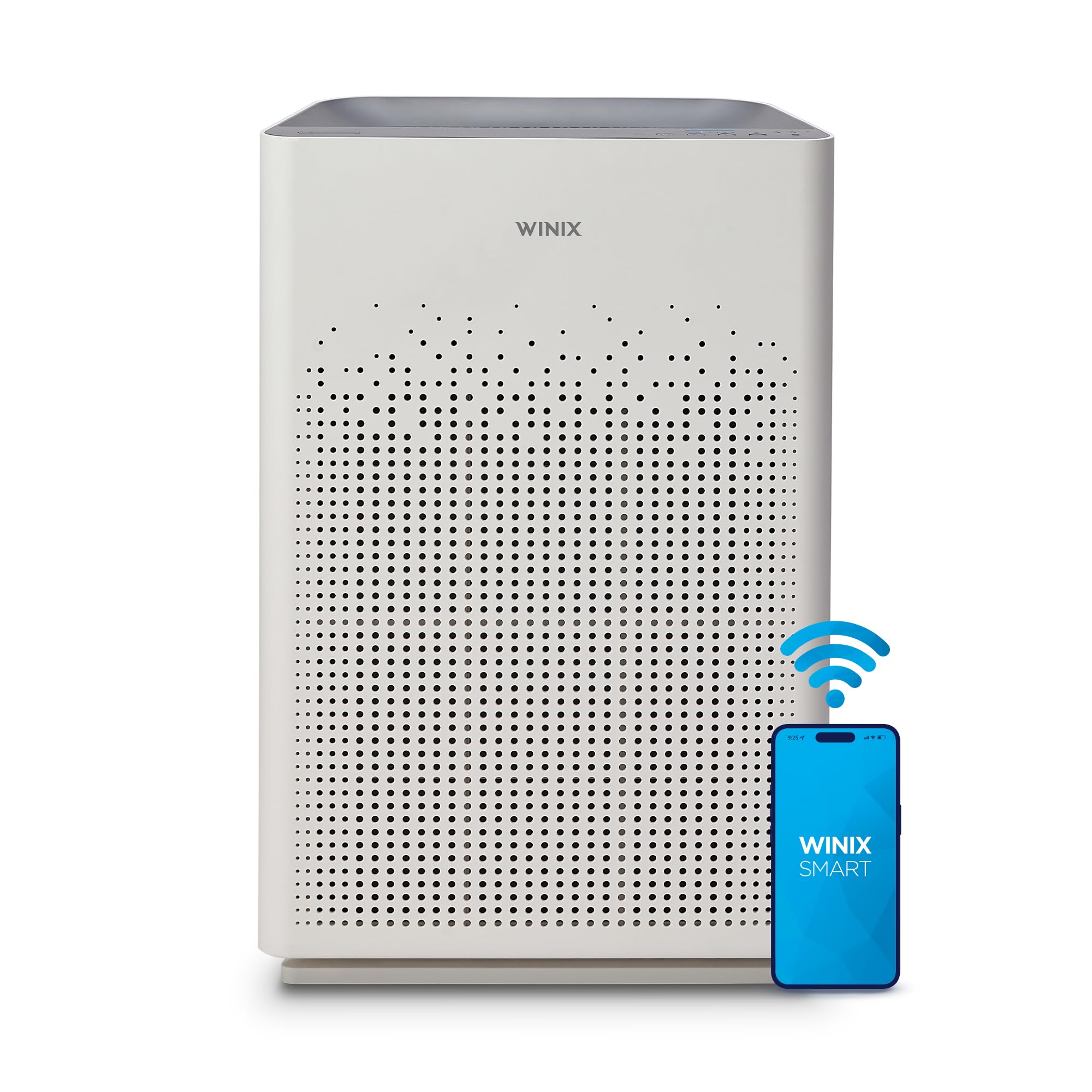 Winix AM90 Wi-Fi PlasmaWave Technology, Compatible with Alexa Smart App Air Purifier 360 sq ft Room Capacity White