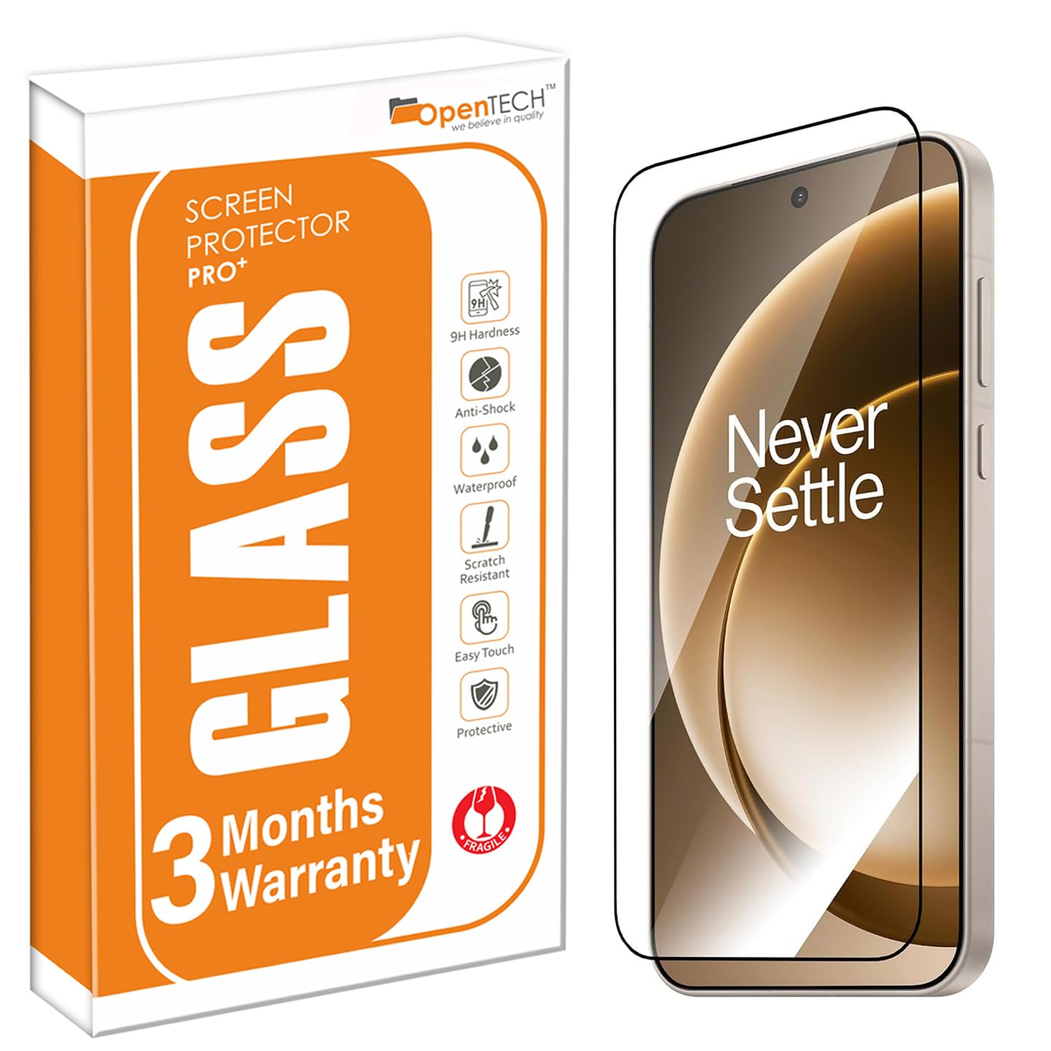 OpenTech® Military-Grade Tempered Glass Screen Protector Compatible for Oneplus 15 with Edge to Edge Coverage and Easy Installation kit-picture-18