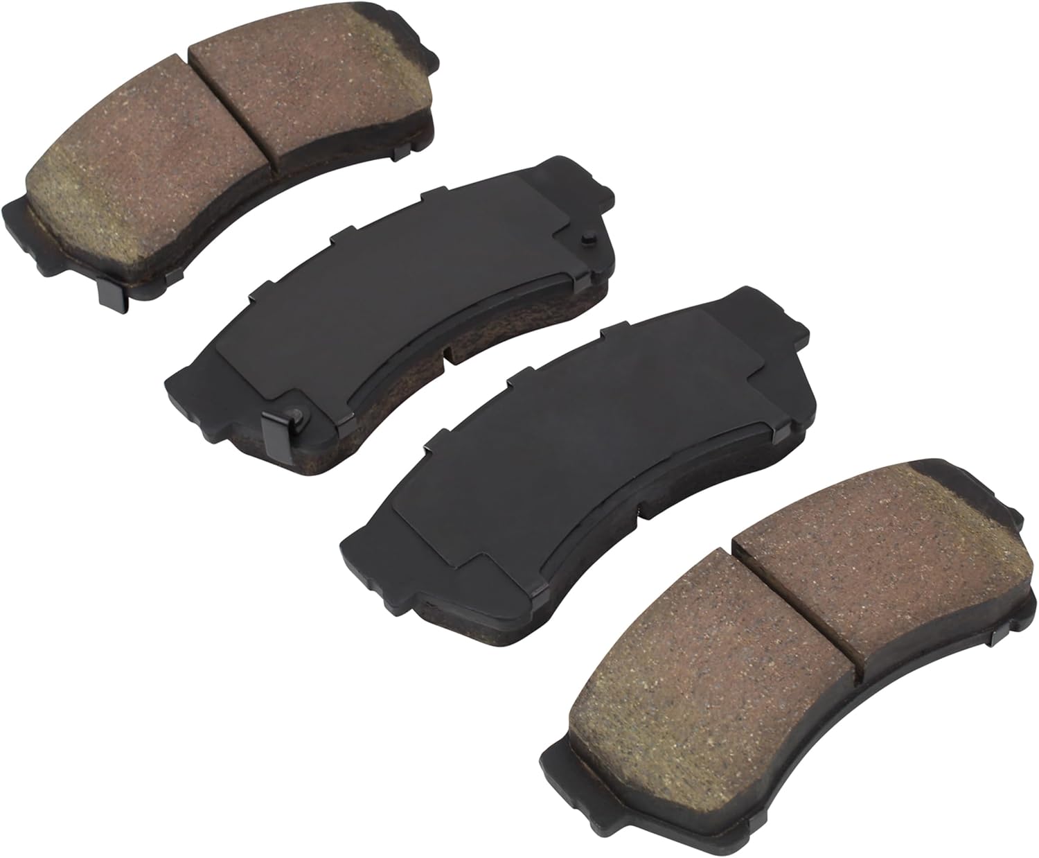 QUALITY-BUILT Front Semi-Metallic Brake Pads, QB 1000-1164M, Compatible with 2006-2013 Ford/Lincoln/Mazda/Mercury (6,Fusion,Milan,MKZ,Zephyr)