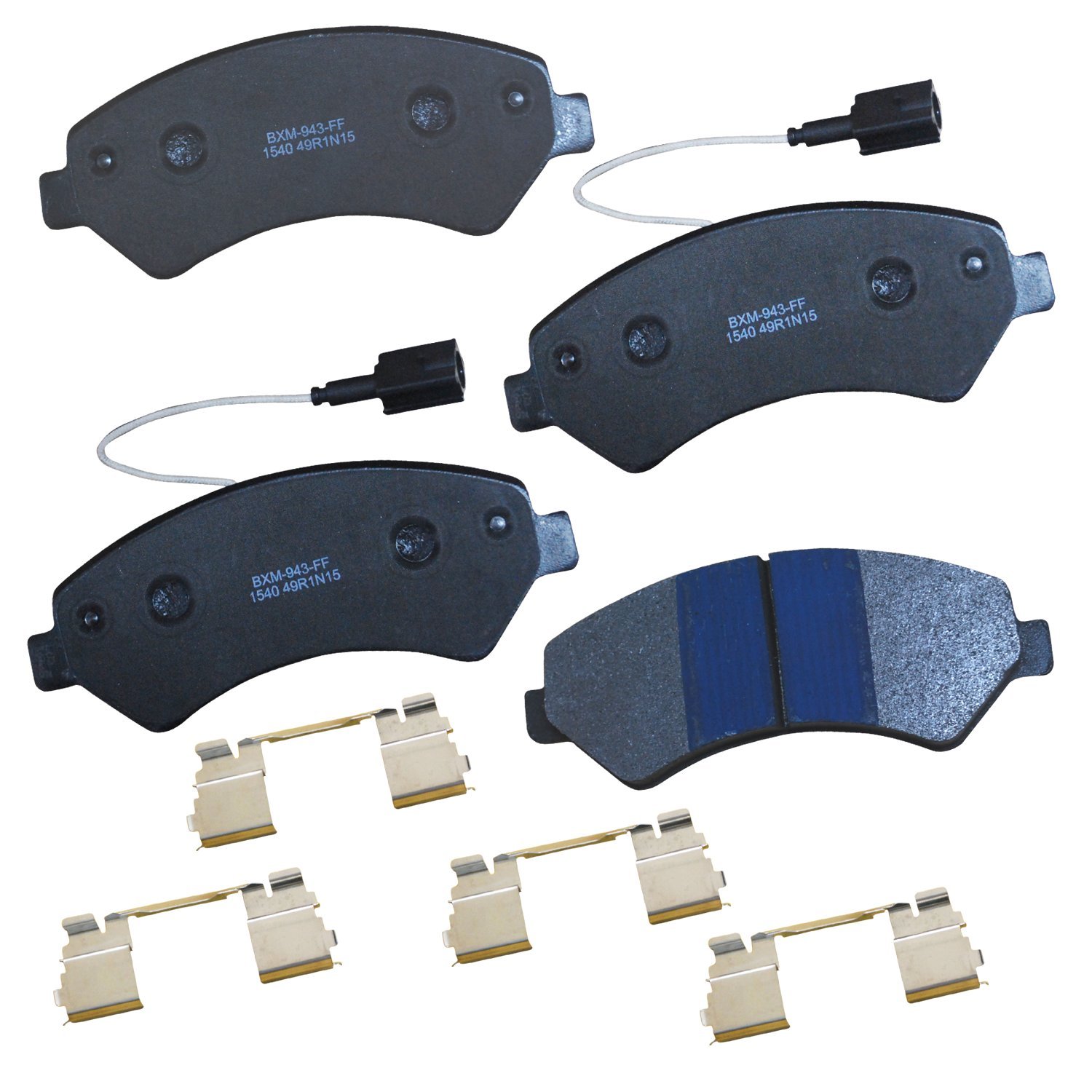 Bendix Premium SBM1540 Semi-Metallic Front Brake Pads for Fiat Ducato 2020-2011, Peugeot Manager 2015-2009, Ram ProMaster 1500 2023-2014, ProMaster 2500 2023-2014, ProMaster 3500 2023-2014