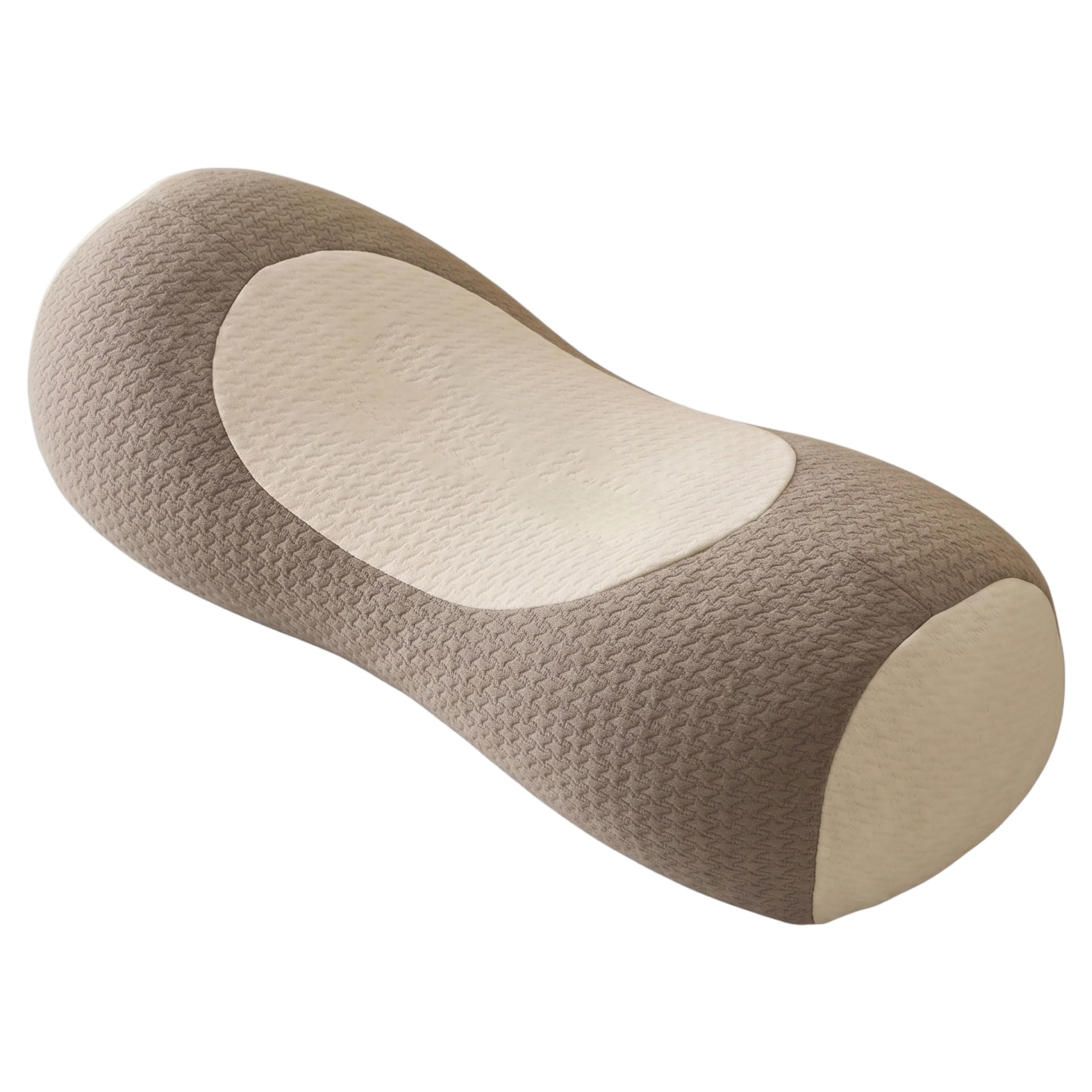 Xoeryoy Buckwheat Neck Pillow, Adjustable Ergonomic Cervical Pillow for Neck Pain Relief Support for Side & Back Sleepers, 15 Inch, Coffee