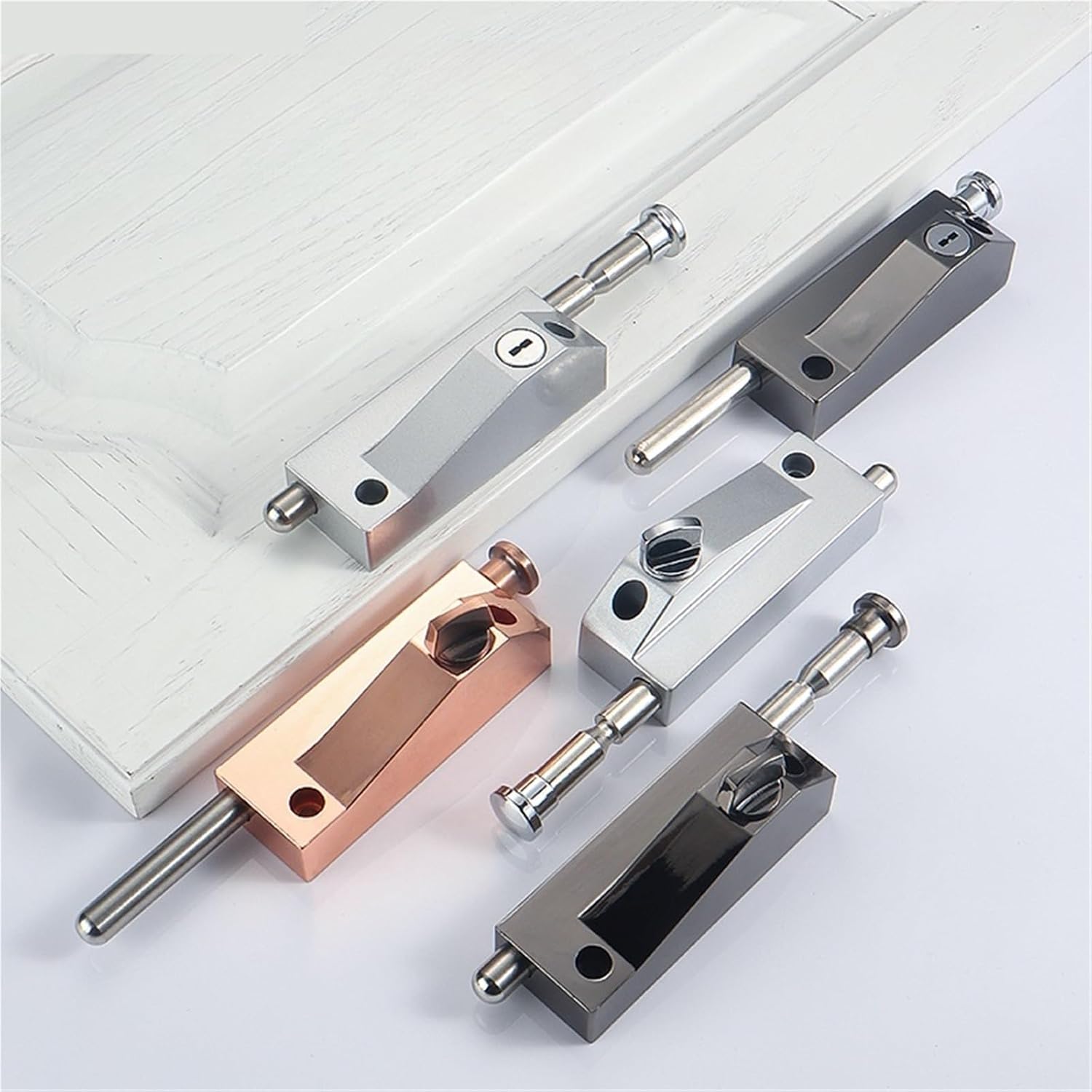 Zinc Alloy Latch Without Keys Buckle Rotating Door Latch Lock Accessories 1Pcs(3)