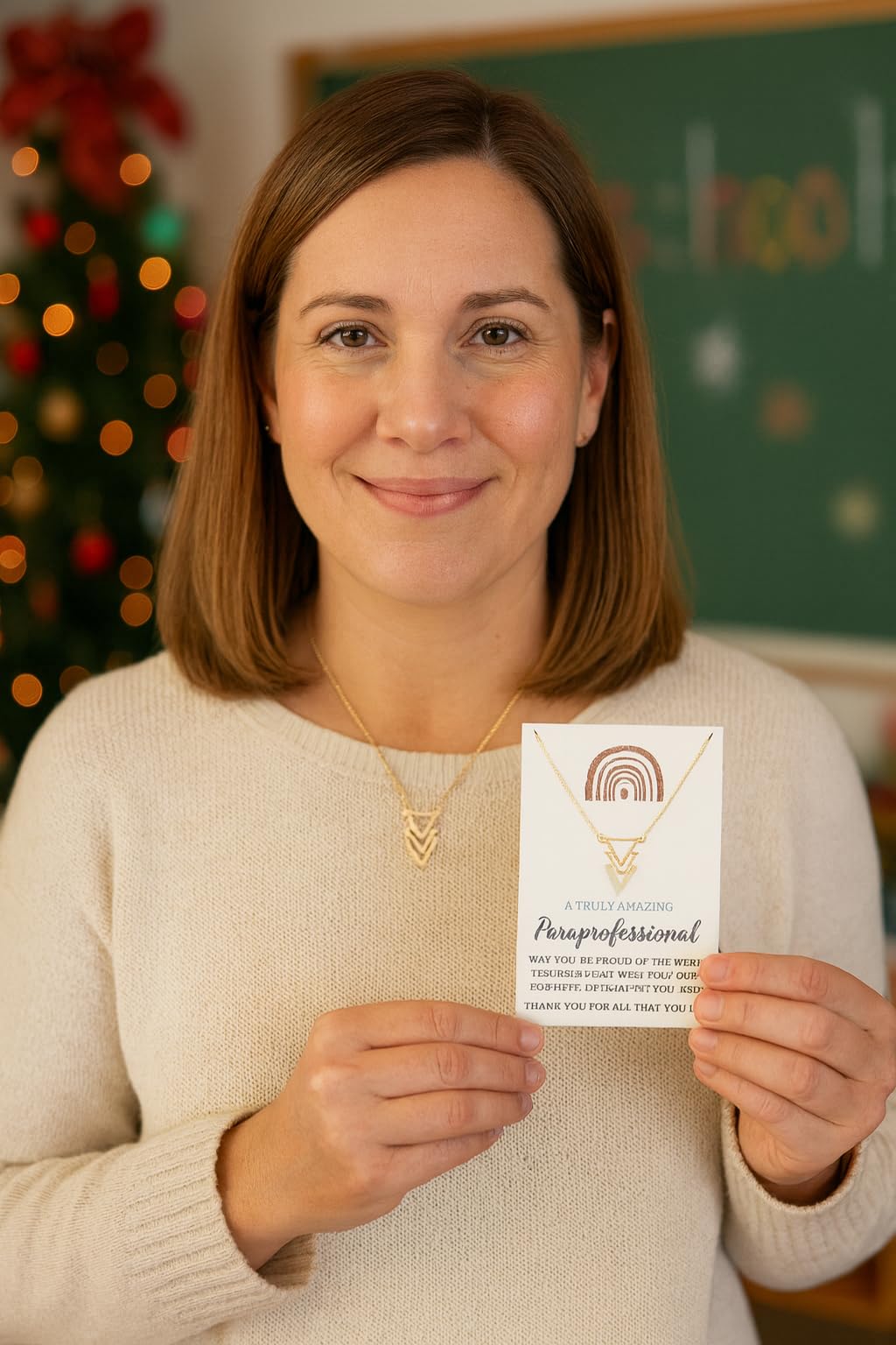 VIY Personal Card Paraprofessional gifts for women, Paraprofessional appreciation necklace, Teacher assistant appreciation week