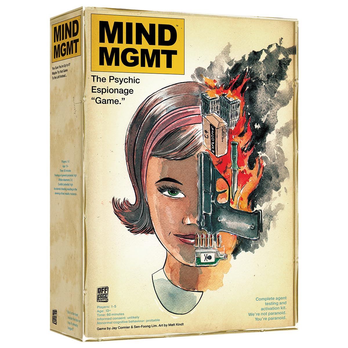 Mind MGMT: The Psychic Espionage Game - Strategic Deduction Board Game for 2-5 Players - Hidden Movement & Cooperative Play - Ages 14+