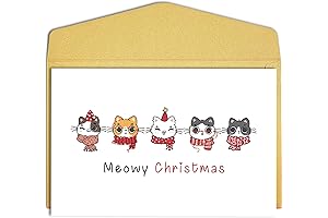 Cute Meowy Christmas Card for Cat Moms and Dads