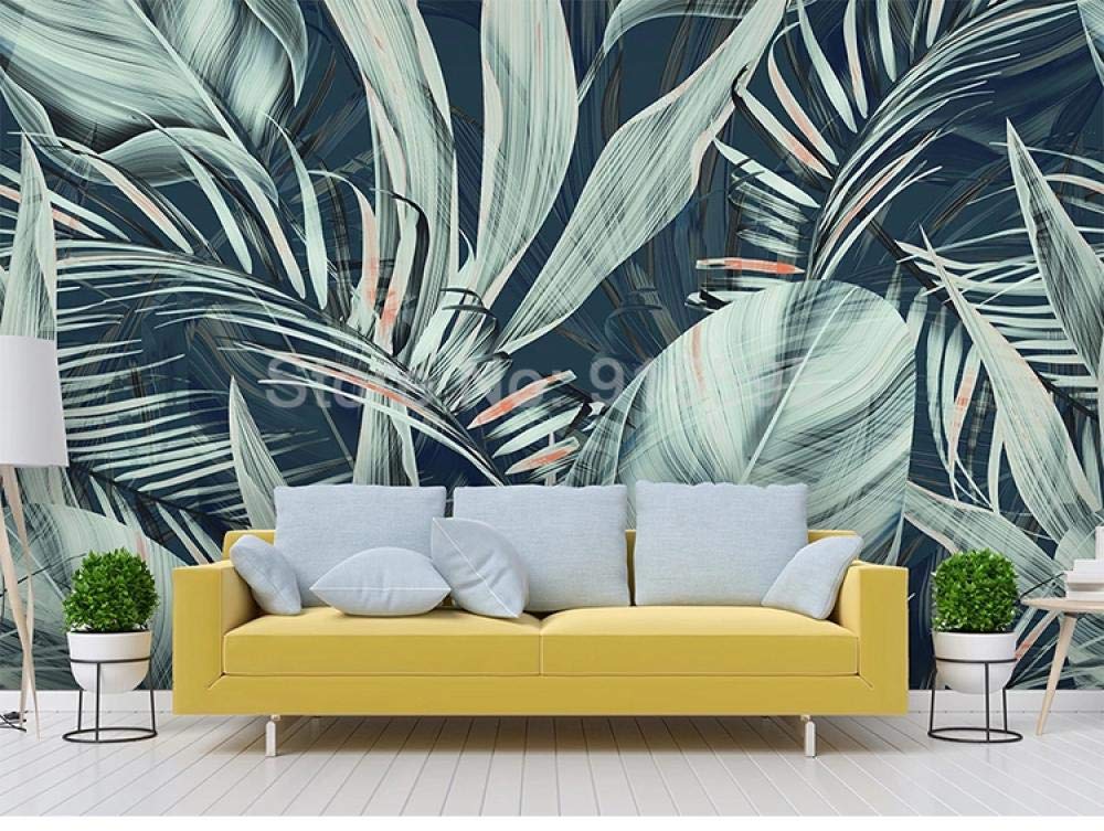 Papier peint forêt tropicale 3D WLLLO de salon 250x175 cm