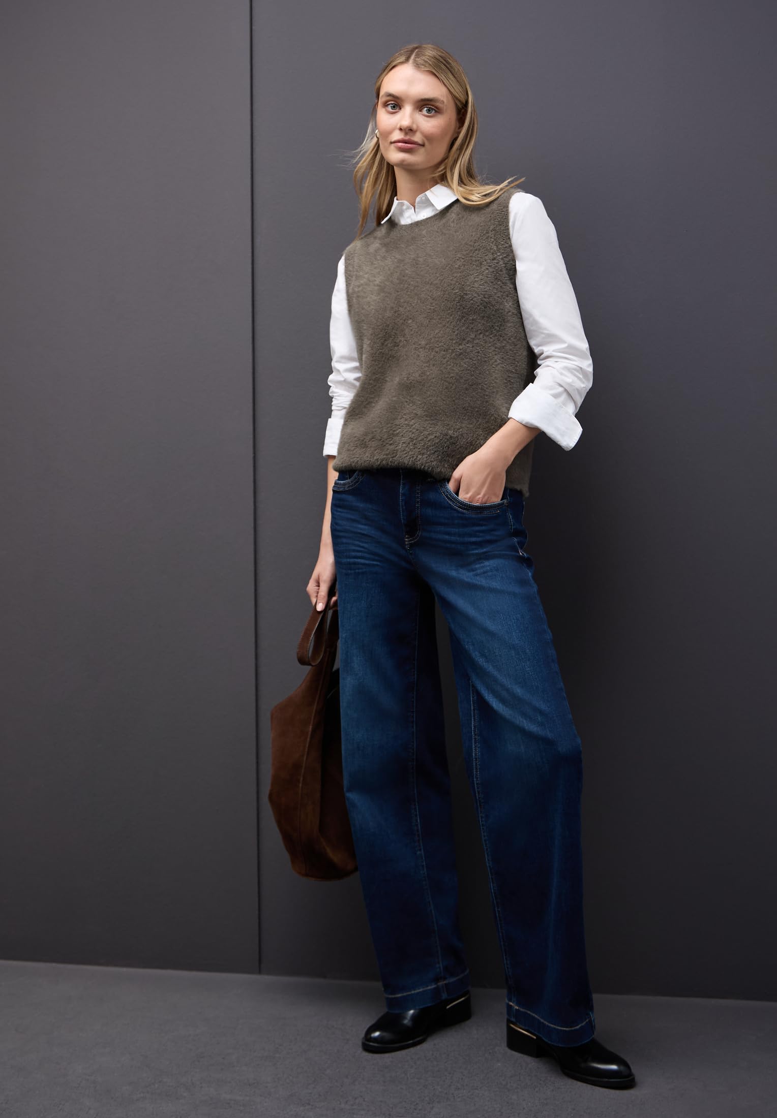 Street One Damen Ärmelloser Pullover