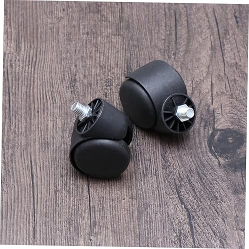 Miniatura 5 de Ruedas giratorias de 360 grados para sillas de oficina de cochecito de bebé, carga de 110.2 lbs, fácil de instalar rotati silenciosos