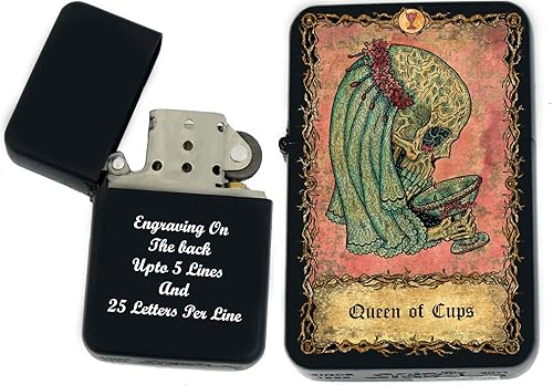 Miniatura 8 de Tarjeta de tarot personalizada, mazo de tarot de huesos eternos mayores, tarjetas coloridas, regalos coleccionables únicos, encendedores a prueba de