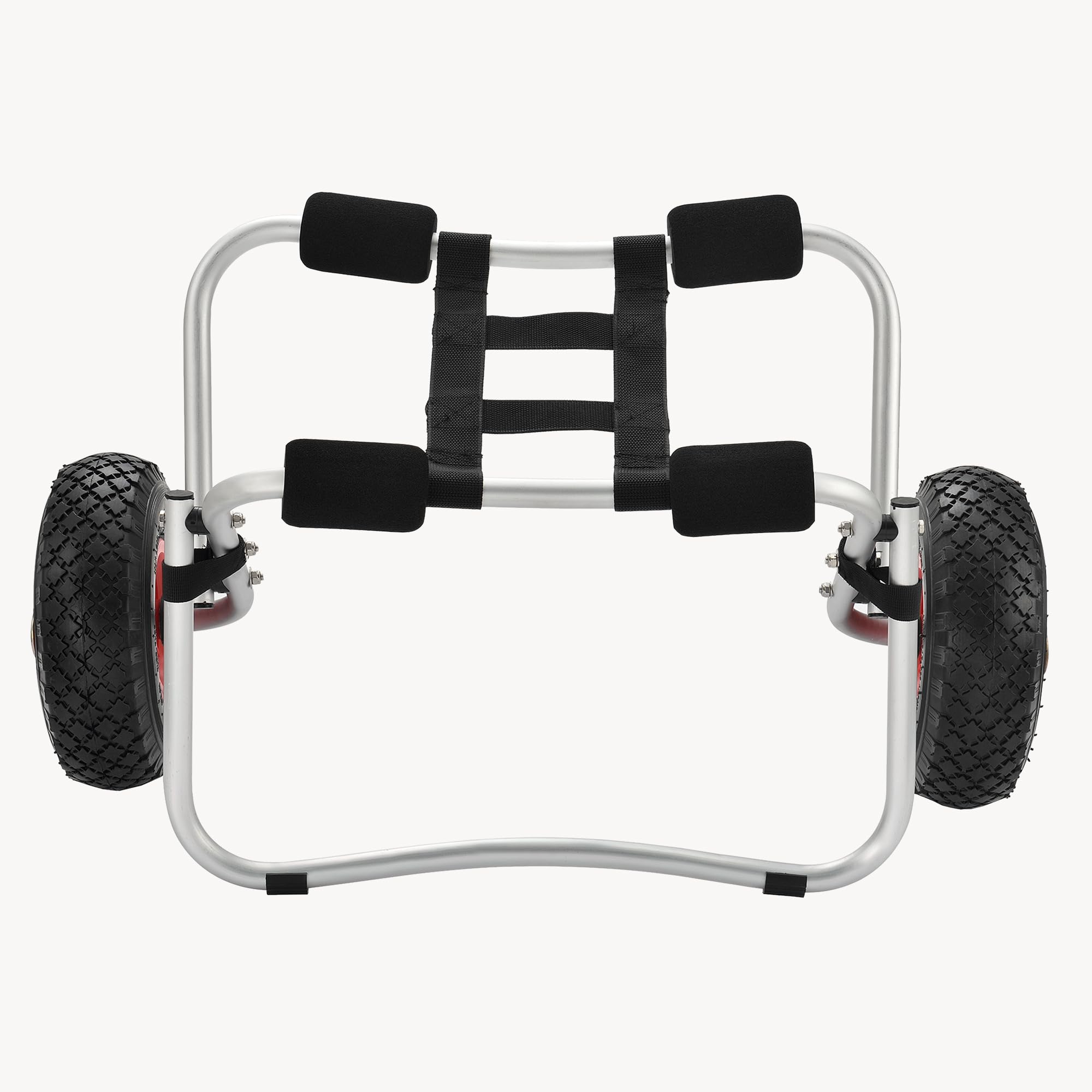 in.tec Kajakwagen Drau Kanuwagen 72 x 31 x 44 cm Transportwagen bis 70 kg | Surfwagen, Aluminium, Kajak, Kanu, Bootstrailer, Zusammenklappbar, Verstellbarer Gurt, mit Luftreifen, Breite Auflage