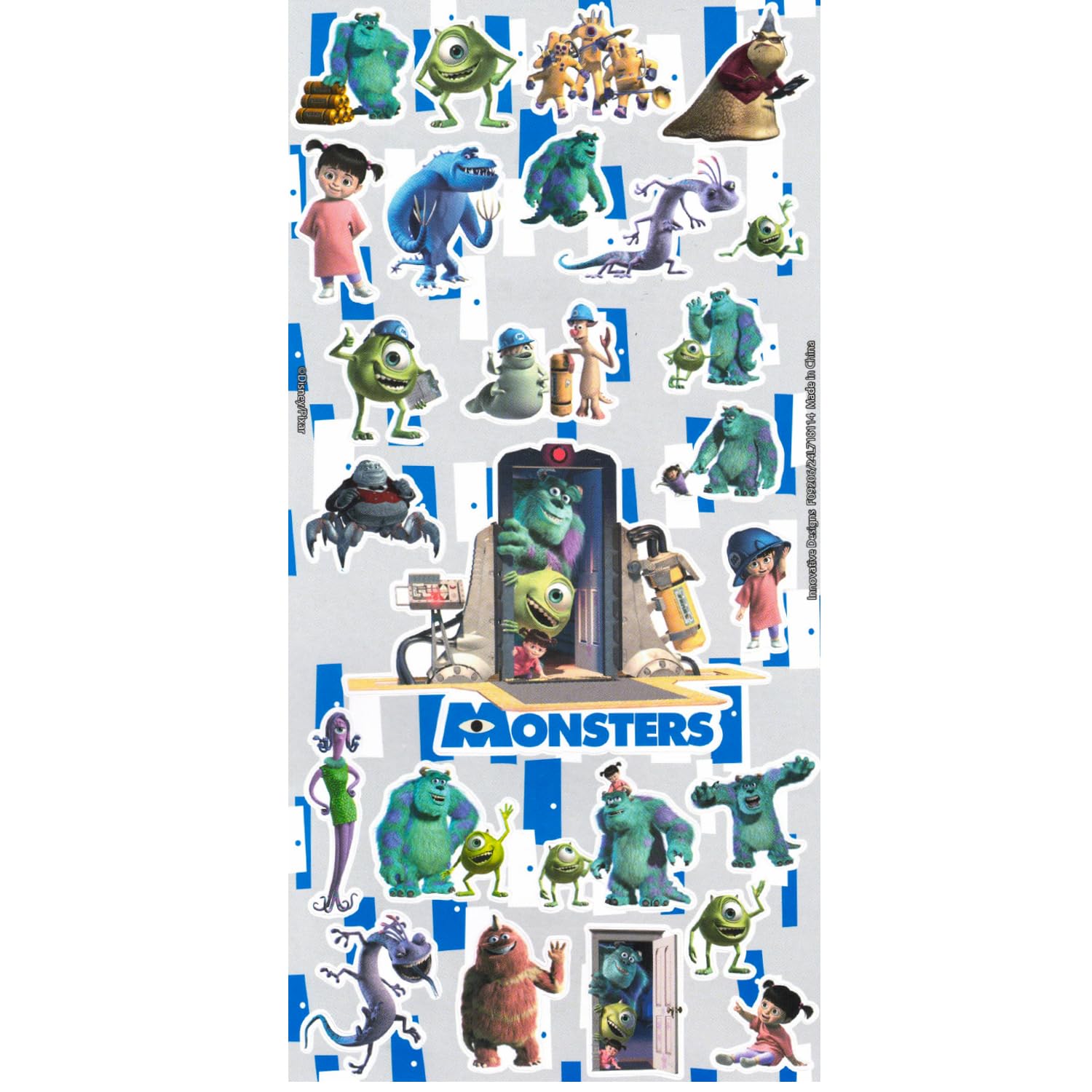 Amazon.com: Disney Monsters Inc Throw Blanket Set  Bundle Throw, Stickers,  More for Boys & Girls | Monsters Inc Plush Raschel Blanket Size 46" x 60" :  Home & Kitchen