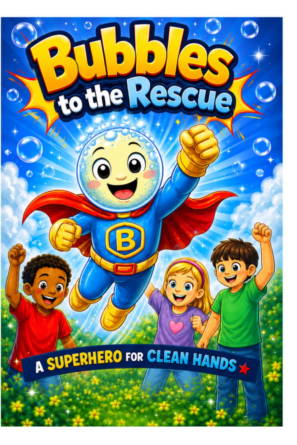 Bubbles To The Rescue (Bubbles The Hygiene Super Hero Health Habits A-Z : Clean Habits everyday Keeps the Germs Away)