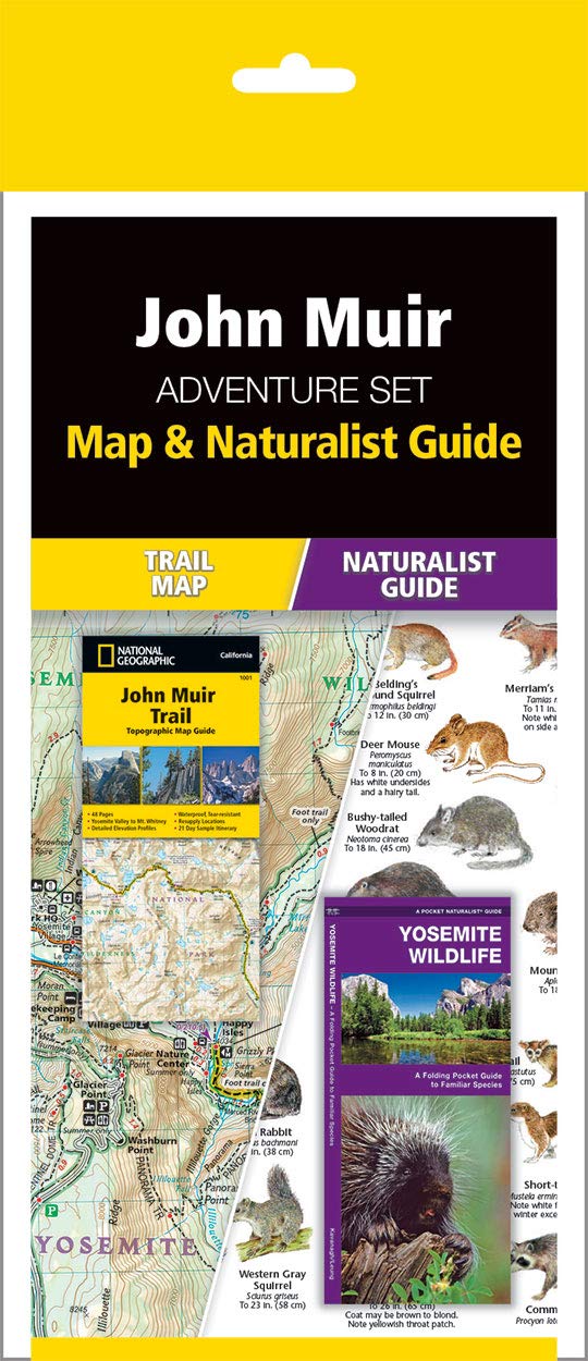 John Muir Adventure Set: Trail Map & Wildlife Guide