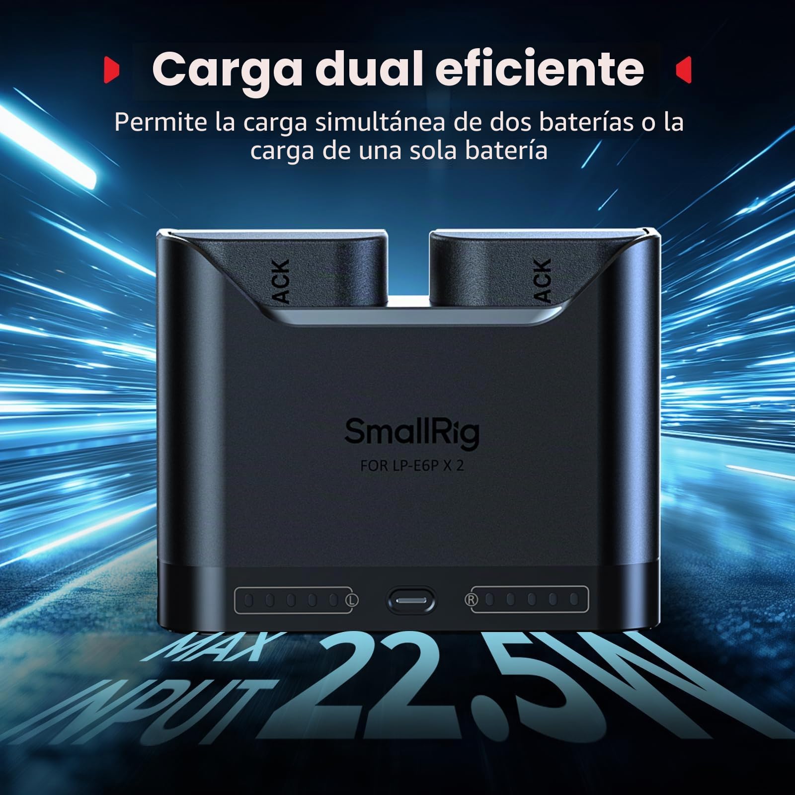 SmallRig Cargador de batería para cámara LP-E6P 5490