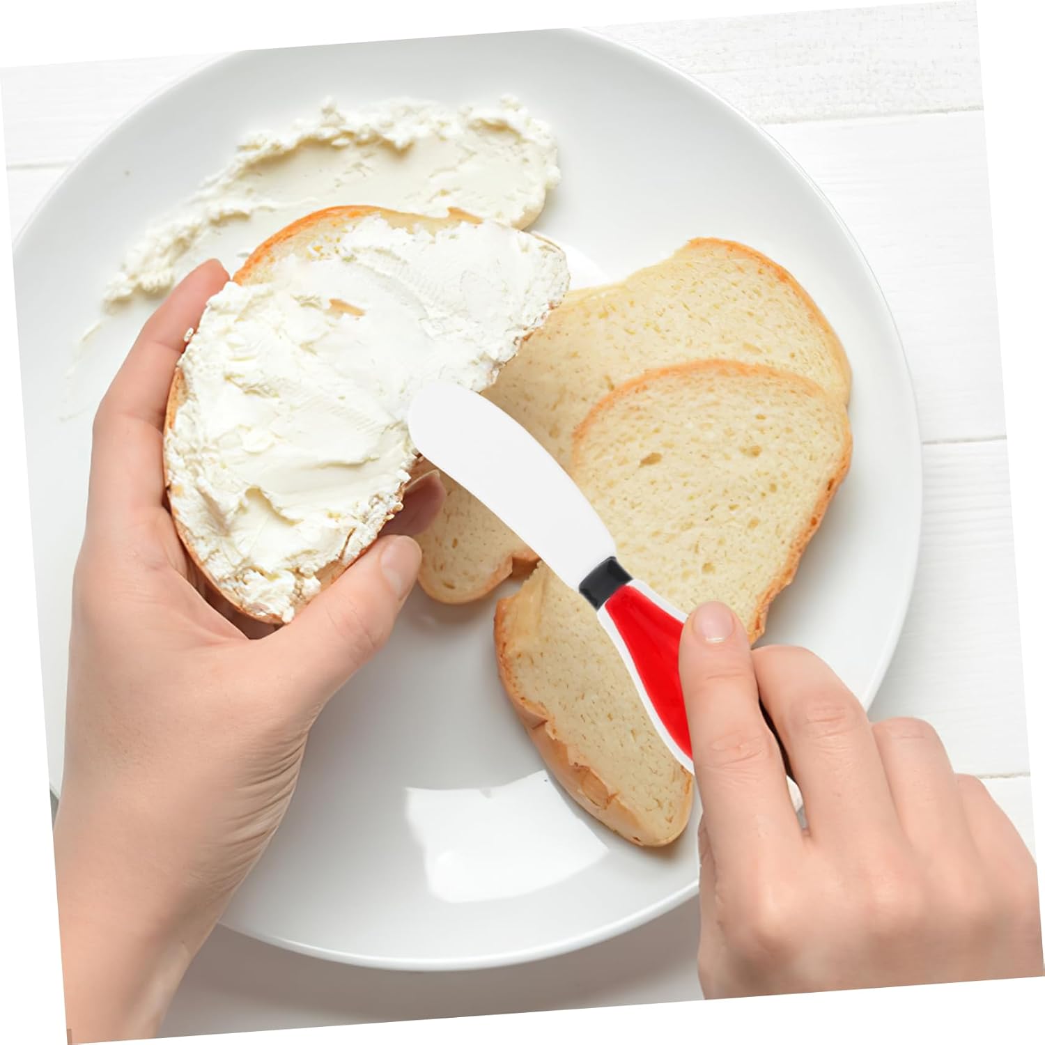 Unomor 10pcs Ceramic Cheese Spreader Knife Multi-function for Party Butter Gadget Cream Spatula