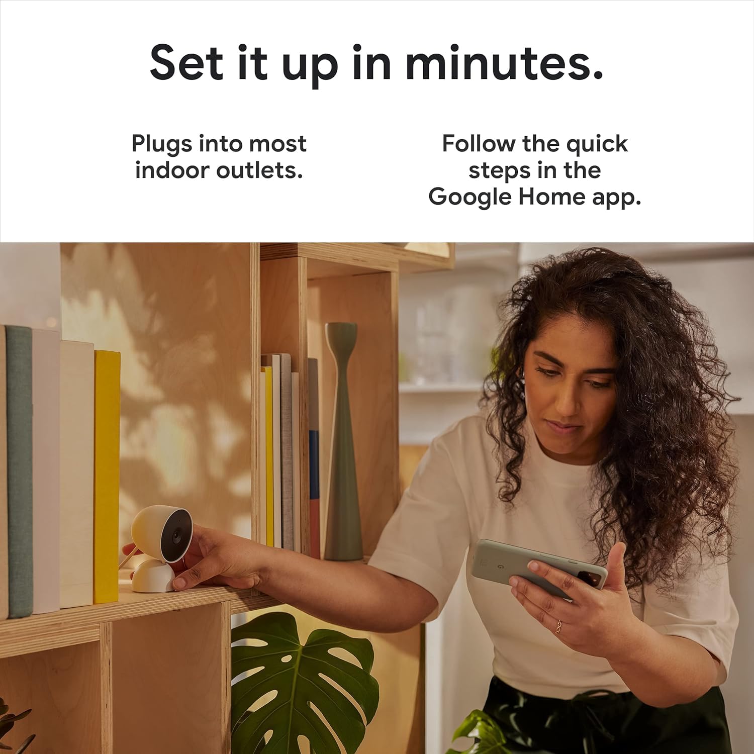 Google Indoor Nest Security Cam 1080p (Wired) - 2nd Generation - Non-Retail Packaging - Fog - 1