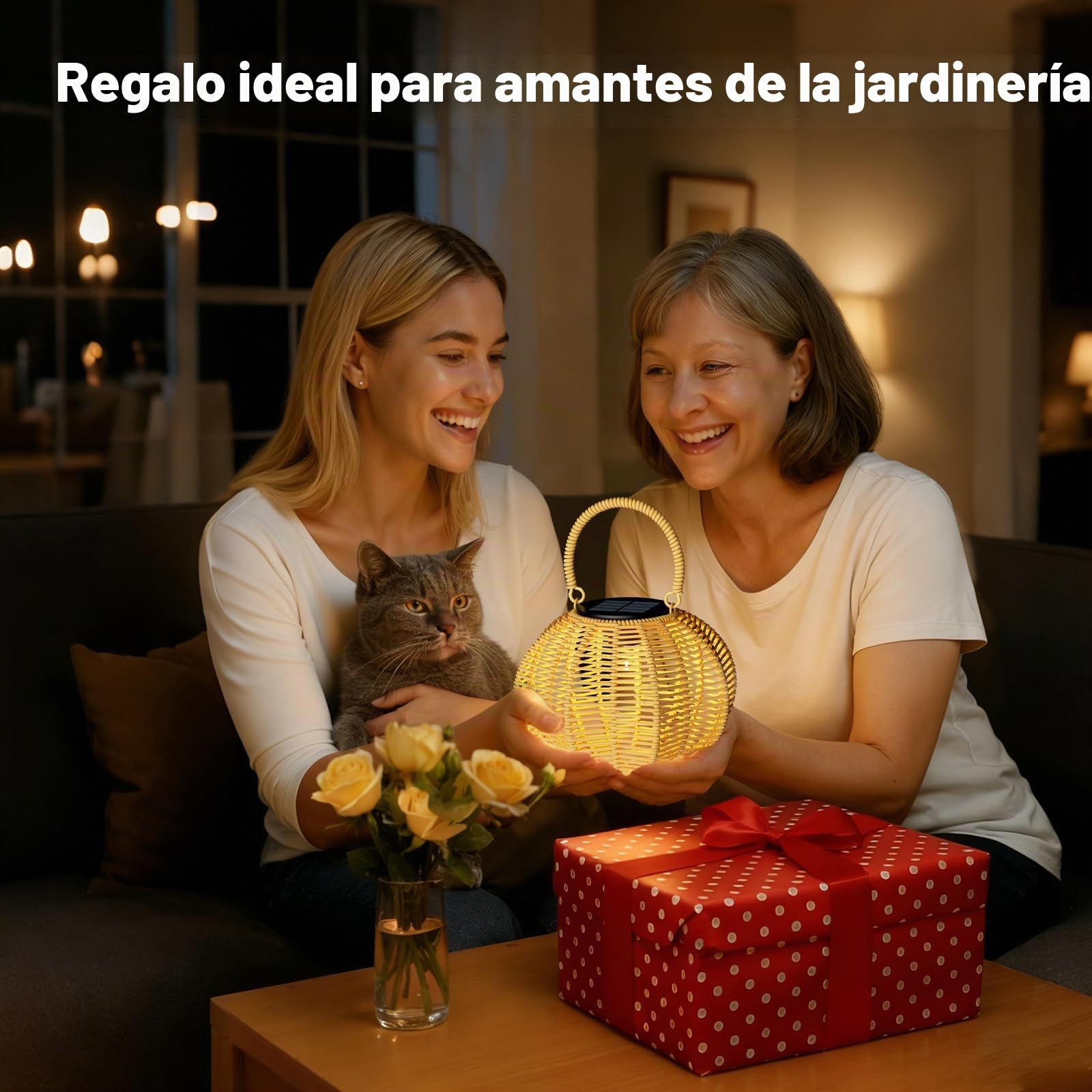 Farolas Solares Decorativa Farolillos Solares Exterior para Jardín con Forma de Calabaza, Lamparas Solares Exterior Jardin con Sensor, IP65, Ideal para Terrazas, Patios y Césped (2 Piezas)