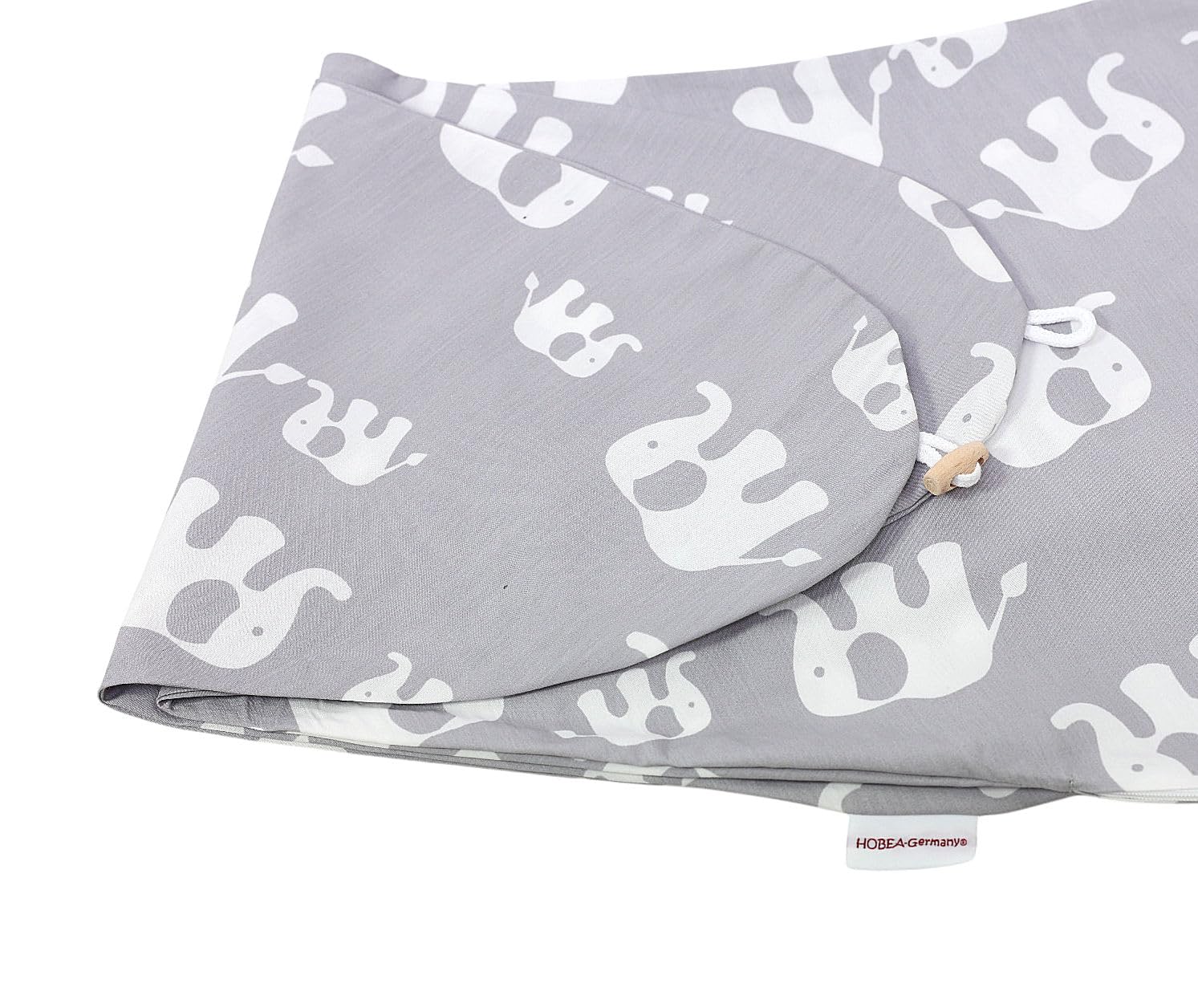 HOBEA-Germany Funda de Almohada de Lactancia para Cojines de Lactancia 190cm diseños (Muselina Topo) — view 52