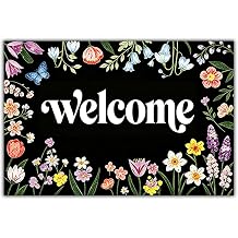 Flower Doormat Outdoor Welcome Mat - Floral Front Mats