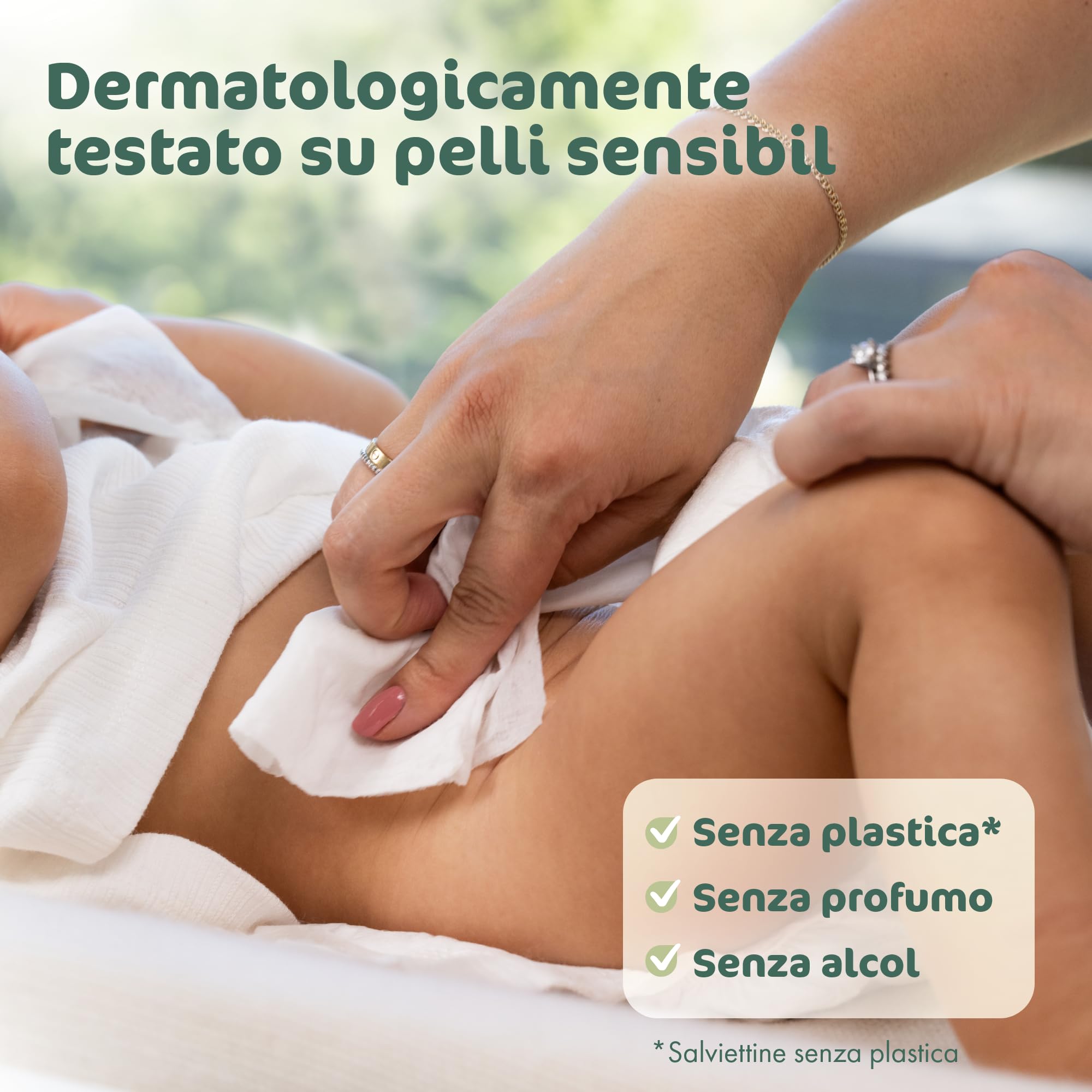 Naty Salviettine per Neonati e Bambini con Aloe | 98% Acqua, Ipoallergeniche e Naturali per Pelli Sensibili | Senza profumo | Dermatologicamente testate | 672 pezzi (12 confezioni)