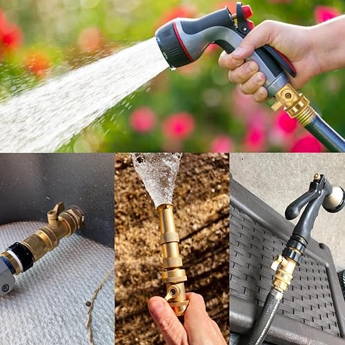 Miniatura 4 de Válvula de cierre de latón resistente, válvula de manguera de jardín de latón macizo de 34 pulgadas, válvulas de cierre de manguera de agua, 2