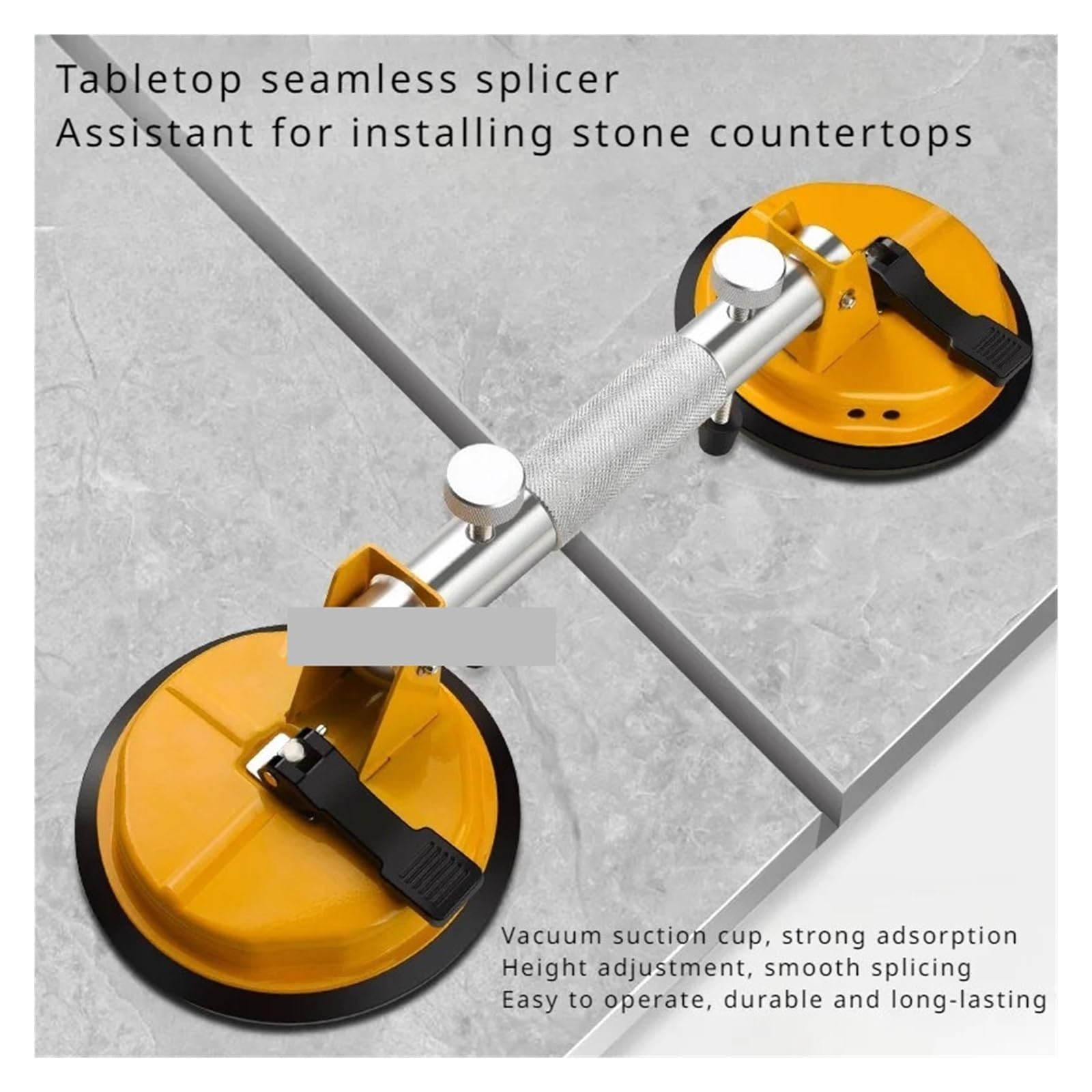 Suction Cups for Glass, Stone Ceramic Tile Suction Cup Tabletop Marble Glass Strong Vacuum Tension Leveling Joint Suction and Lifting Fixing Device,Granite & Glass Lifting(118mm)