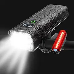 Luzes De Bicicleta, Luz De Bicicleta Para Passeios Noturnos, Farol De Bicicleta Led De 10000 Lúmens, Farol De Bicicleta Recarregável, Luzes De Bicicleta Brilhantes Na Frente E Atrás Com Farol