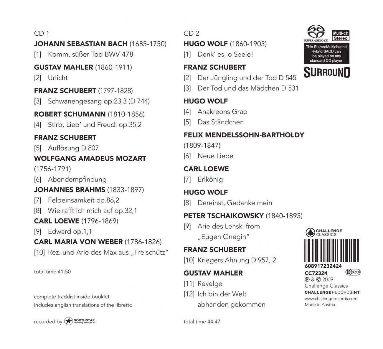 Between Life and Death: Songs and Arias