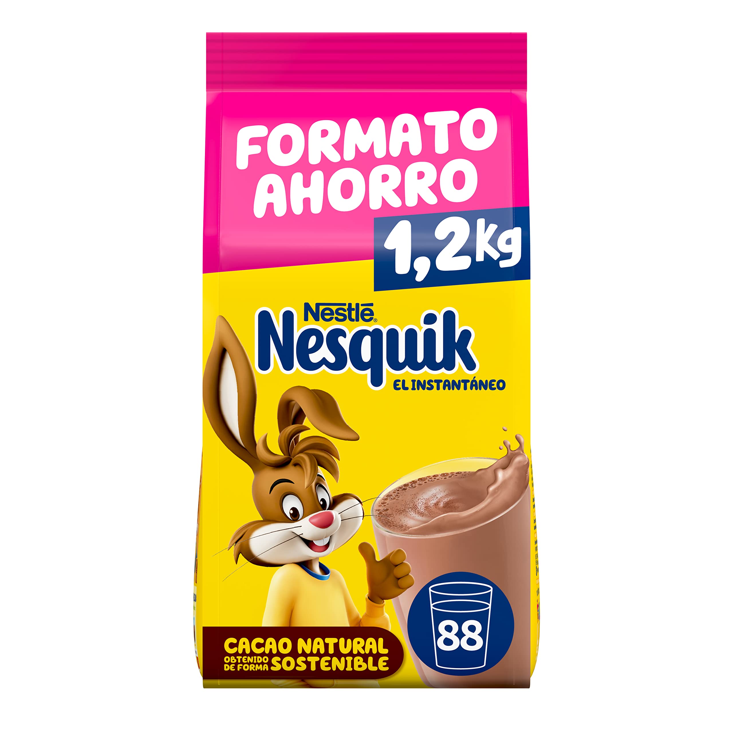 Nesquik Cacao Instantáneo NESTLÉ 1.2kg: Sabor Irresistible