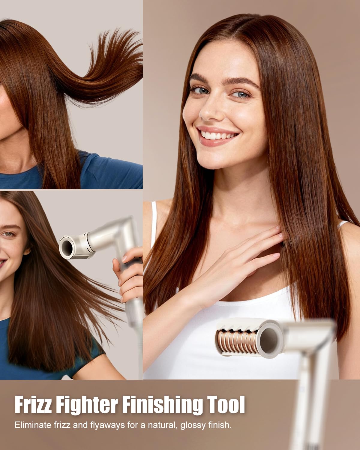Chuancheng Barriles rizadores largos 3 en 1 + accesorios de cepillo voluminizador redondo para Shark FlexStyle, accesorios de herramientas de acabado para alisar, cabello brillante, rizos voluminosos