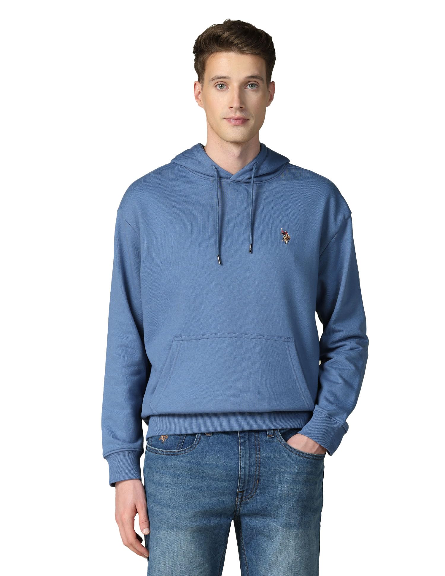 u.s. polo assn. denim co. Men's Solid Relaxed fit Sweatshirt-picture-25