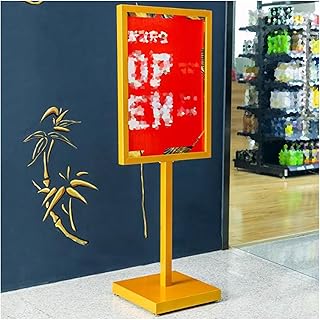 Robuster, bodenstehender Schilderhalter mit Rädern, Ausstellungsständer aus Metalleisen für Plakate, Werbung im Außeneinsatz in Einkaufszentren, Werbetafeln, Hochzeitsveranstaltungen, Messen