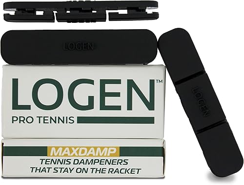 LOGEN Amortiguador de tenis Se mantiene en la raqueta Paquete de 3 amortiguadores de raqueta de tenis Amortiguador de vibraciones de tenis