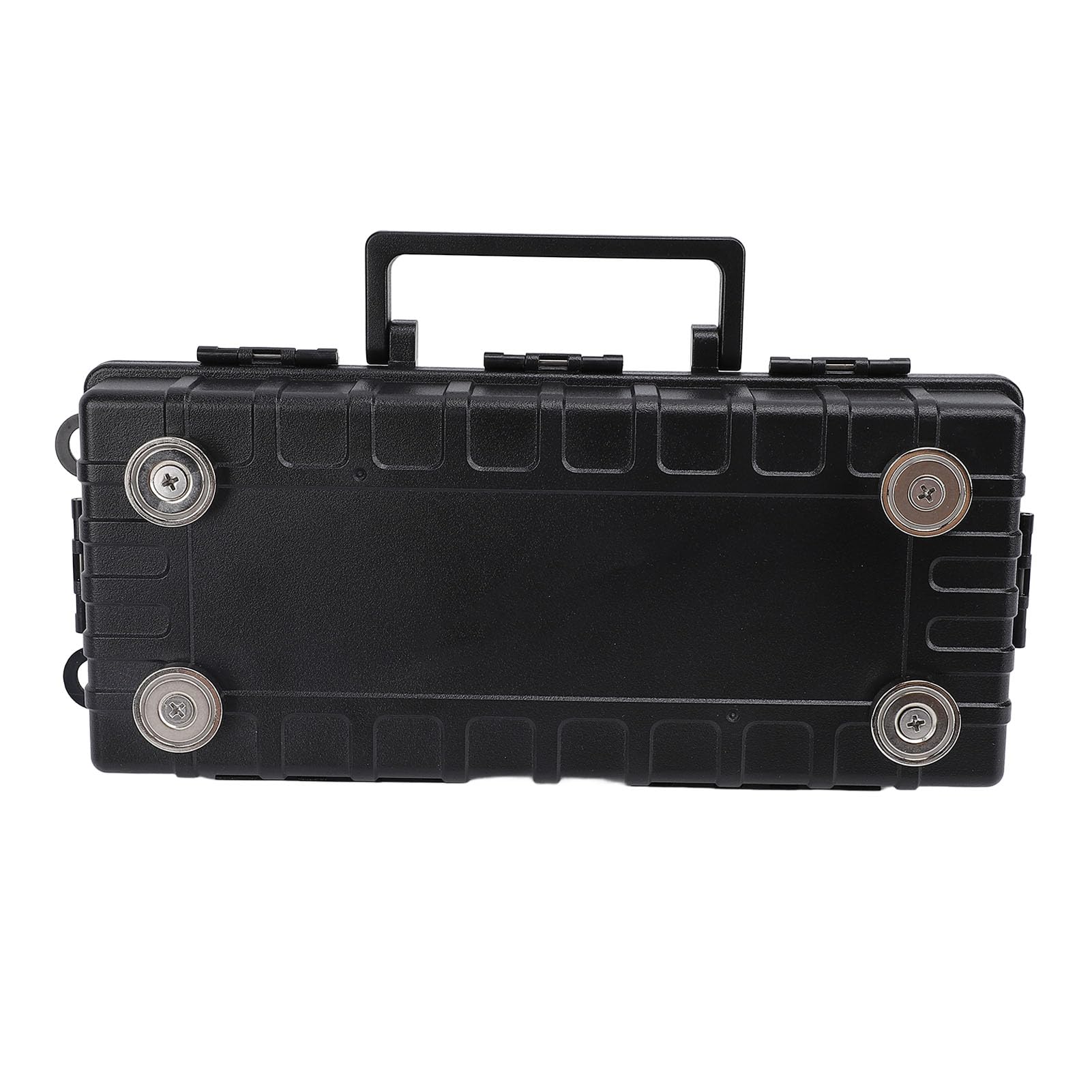Yunir Caja de Llaves Magnética, Soporte Magnético Portátil para Llaves Debajo del Coche con 4 Imanes Fuertes, 5 Hebillas de Seguridad, Soporte para Llaves Oculto a Prueba de Agua