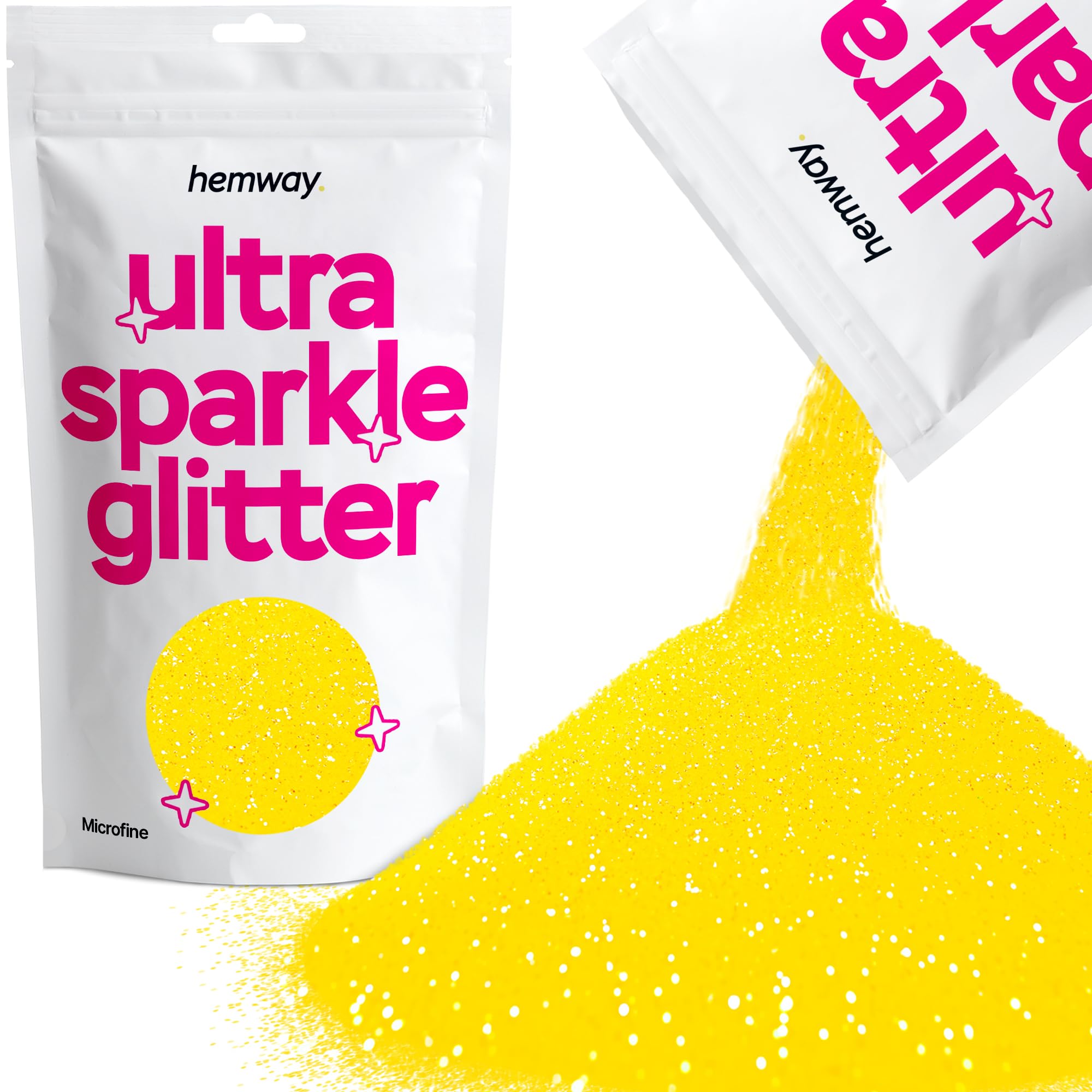 Hemway Ultra Sparkle Glitter Baby Pink Iridescent 100g Fine | Glitter for Arts & Craft, Makeup, Nail Art, Crafting, Card Making, Sparkle Decoration — view 52