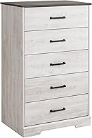Vista 13 de Prepac - Cajonera Salt Spring de 5 cajones, color gris gris (drifted gray)